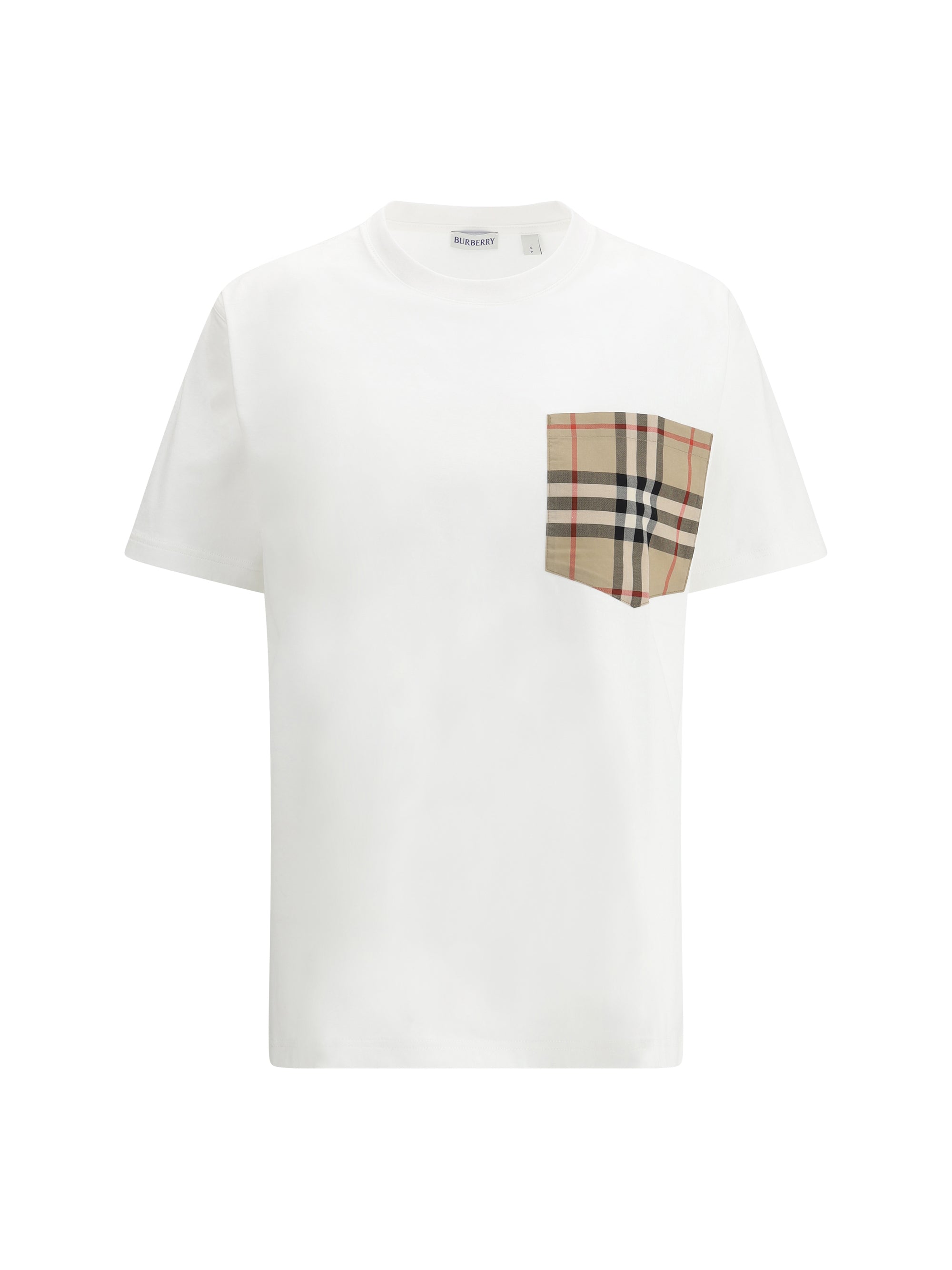 Burberry Women Archive Check Pocket T-Shirt DestGlow