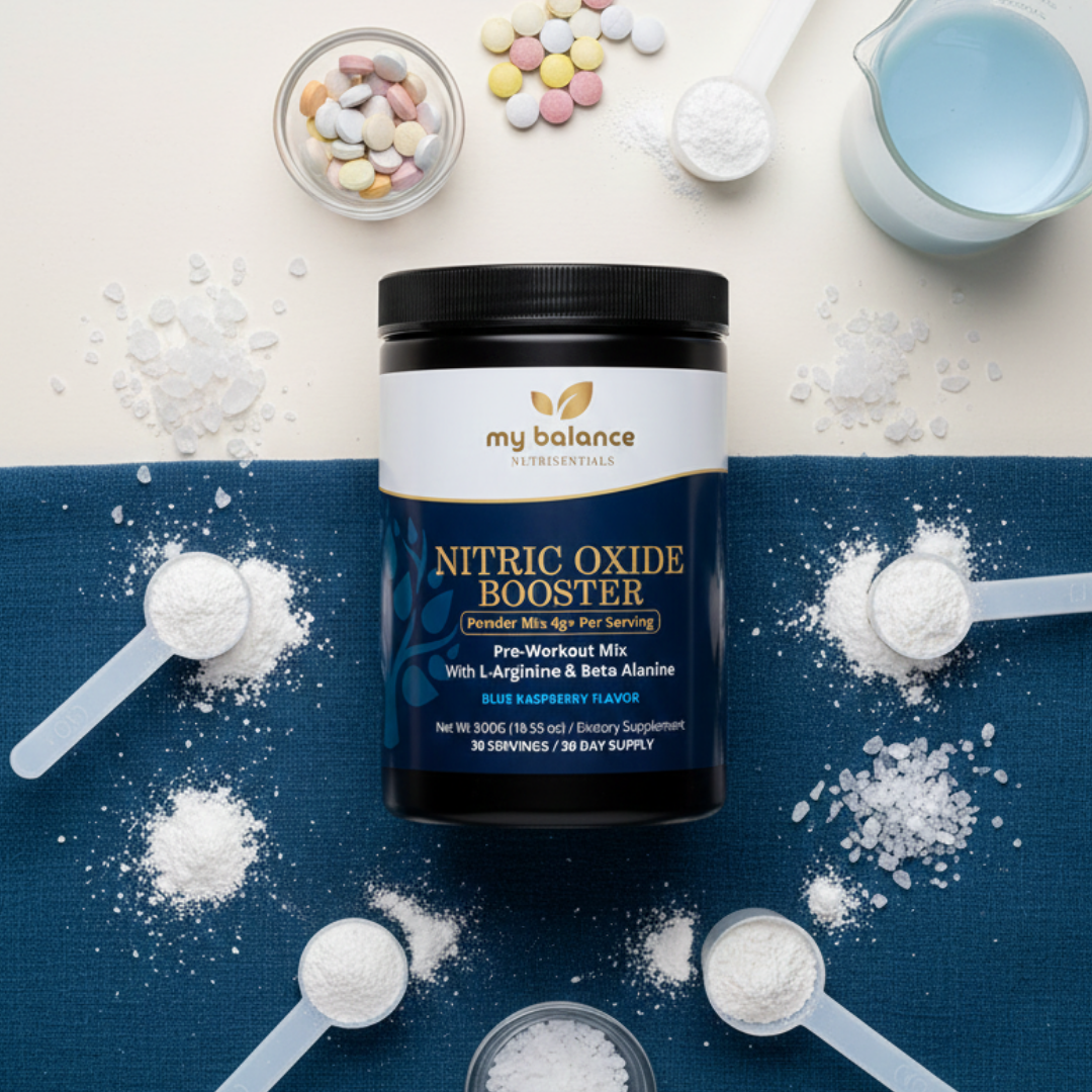 Nitric Oxide Booster Powder Mix – Blue Raspberry Flavor
