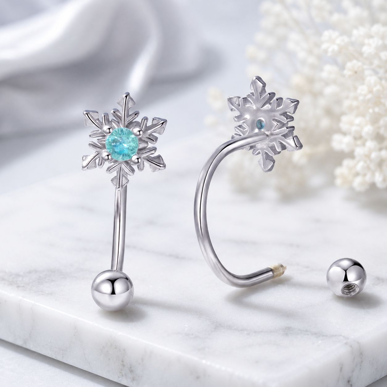 925 Sterling Silver Earrings with Transparent Glass for Women DestGlow