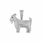 Iced GOAT Pendant 925 Sterling Silver