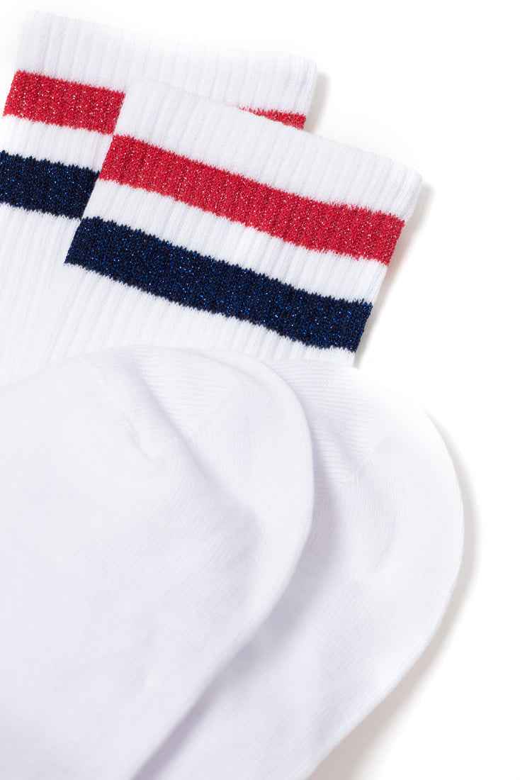 Conte Cotton Long Socks Active 157 - Lurex Stripes
