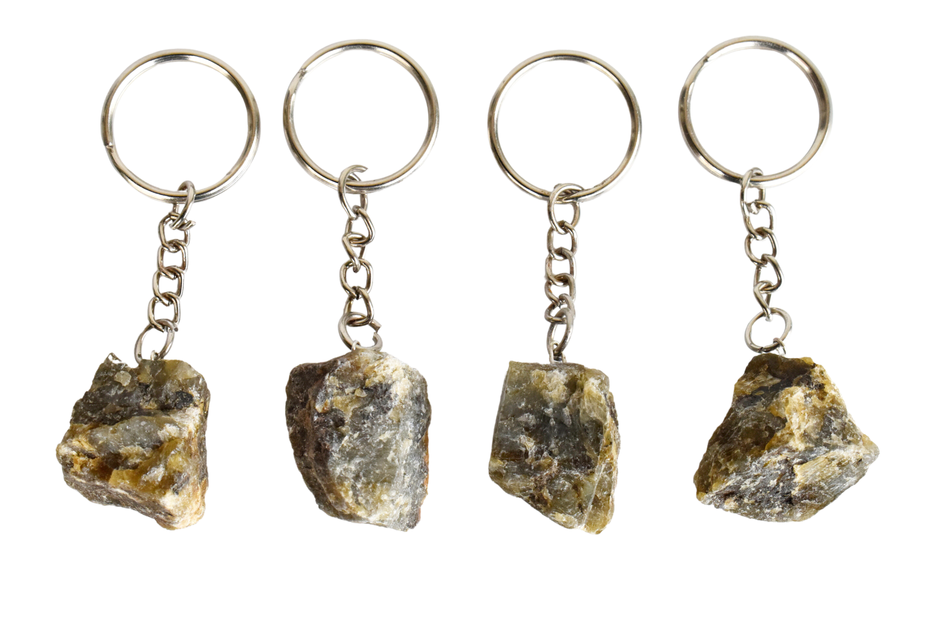 Labradorite Key Chain, Gemstone Keychain Crystal Key Ring (Expanded Awareness and Intuition) DestGlow