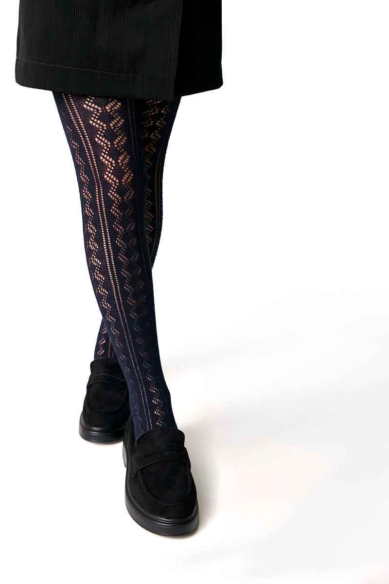 Conte-Kids Cotton Tights Miss 617 - Lace Pattern