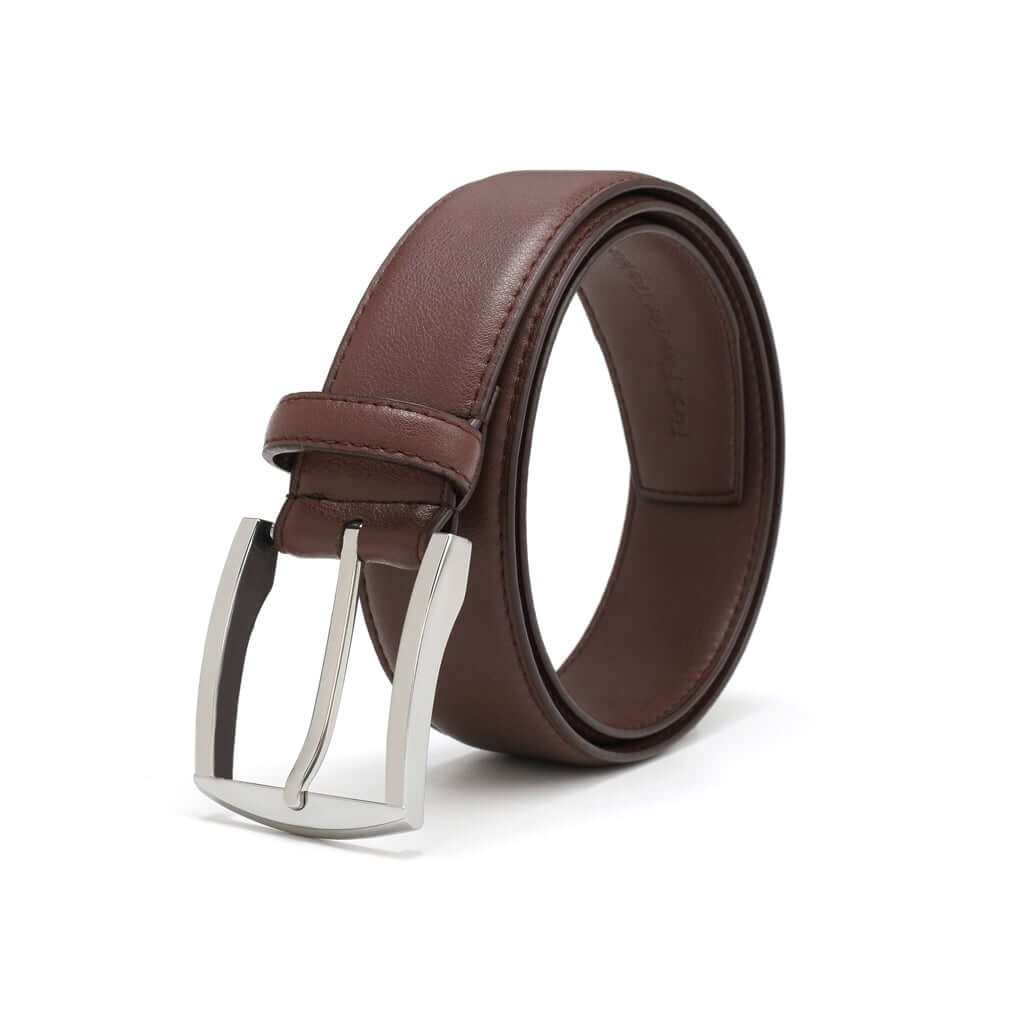 Metallic Silver Square 2 Vegan Belt (Only Brown 30, 40) by Doshi FCSA