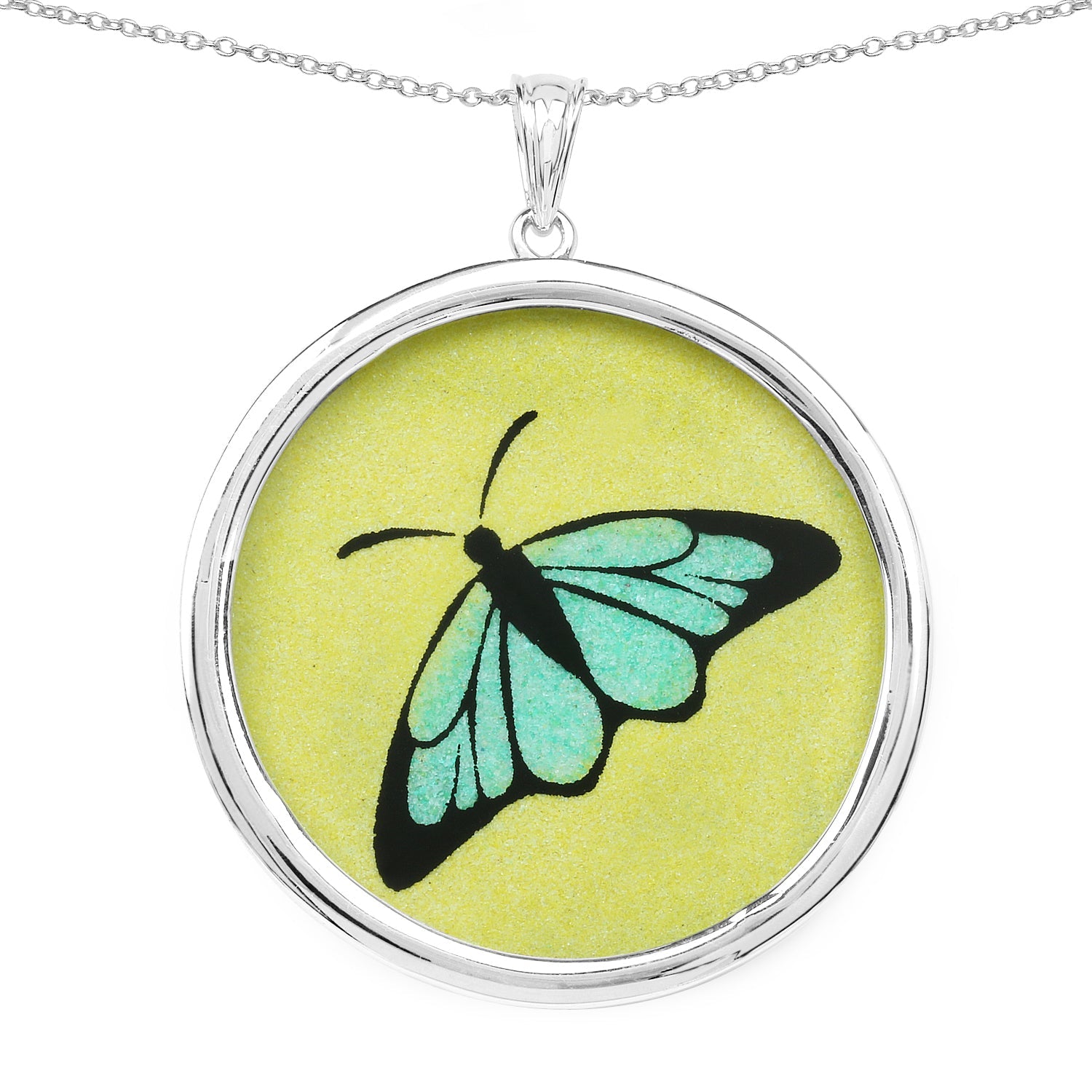 29.50 Carat Genuine Citrine .925 Sterling Silver Pendant by Bids.com
