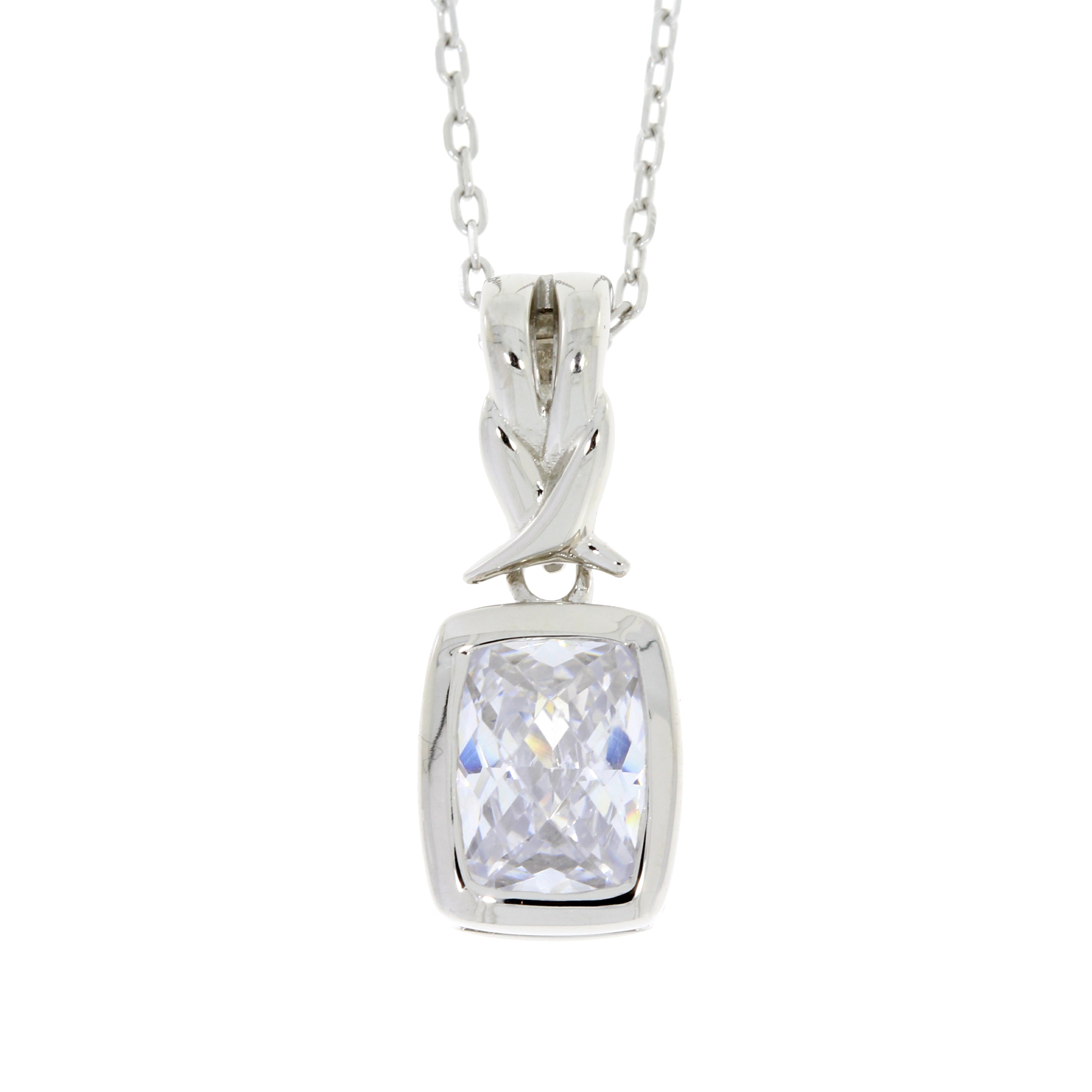 Cubic Zirconium Fashion Pendants Sterling Silver by Bids.com