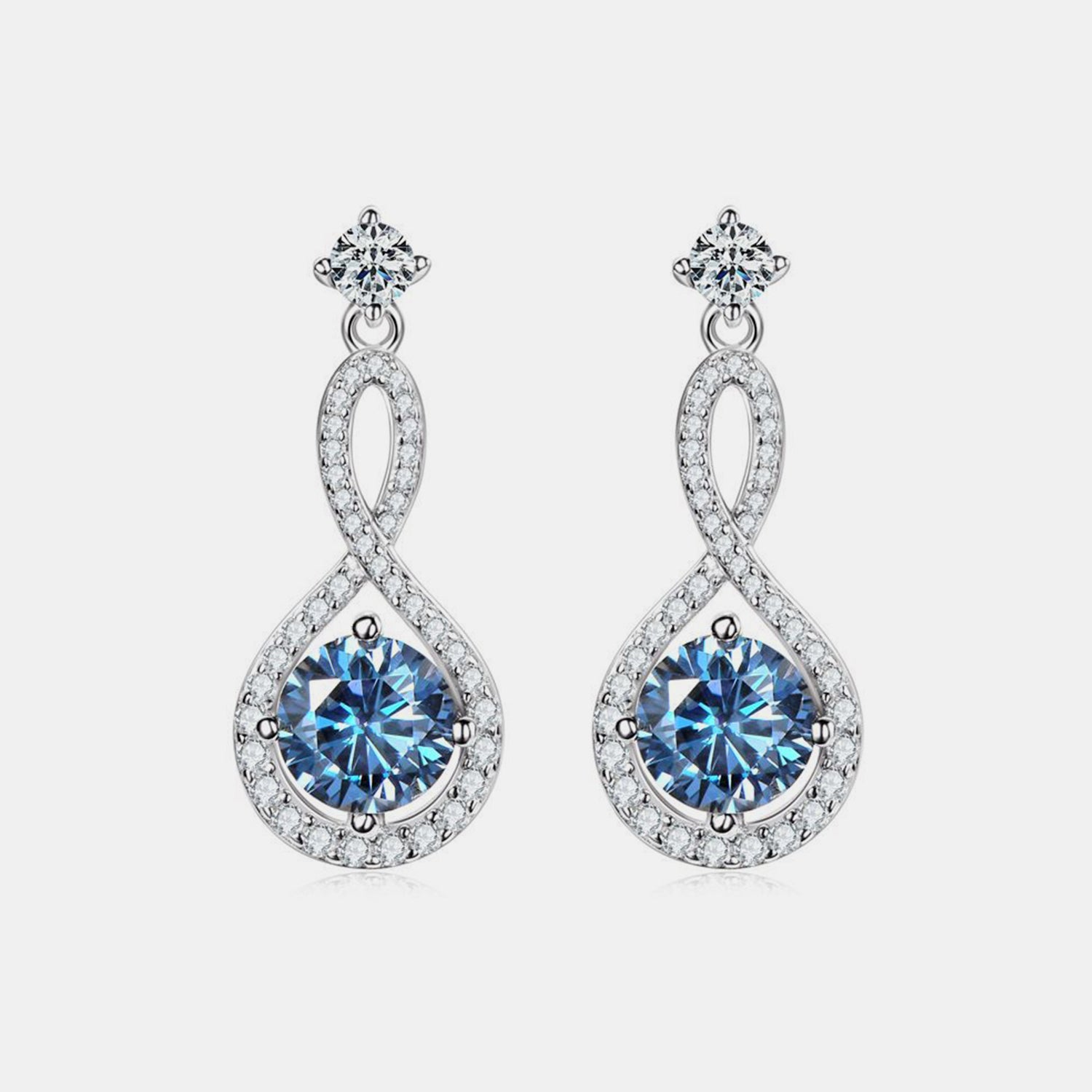 1 Carat Sparkala™ Pure Sterling Silver Earrings by Sparkala