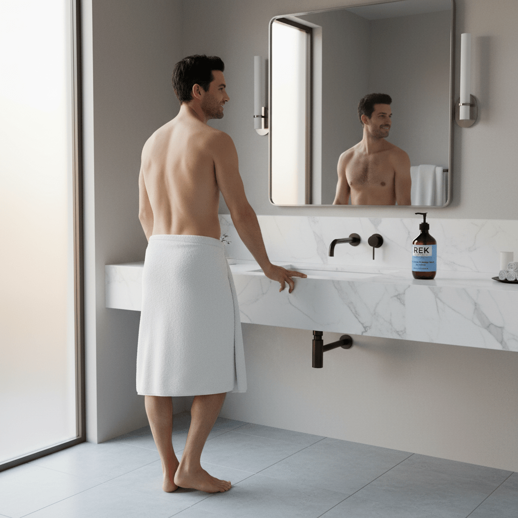 2-in-1 Hair & Body Wash for men by REK Cosmetics