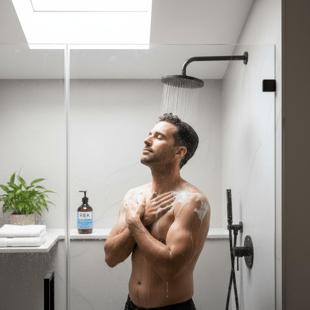 2-in-1 Hair & Body Wash for men by REK Cosmetics