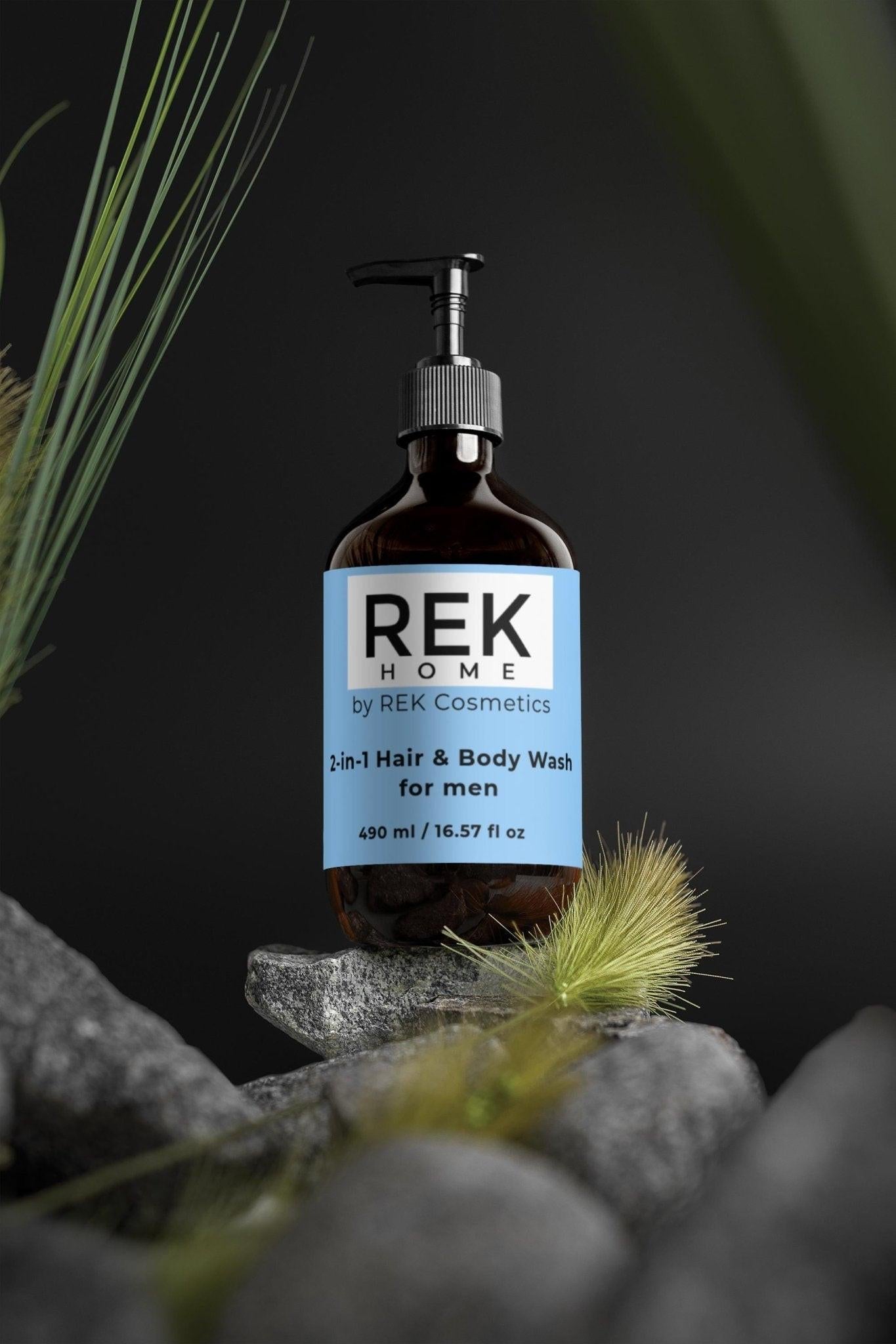 2-in-1 Hair & Body Wash for men by REK Cosmetics