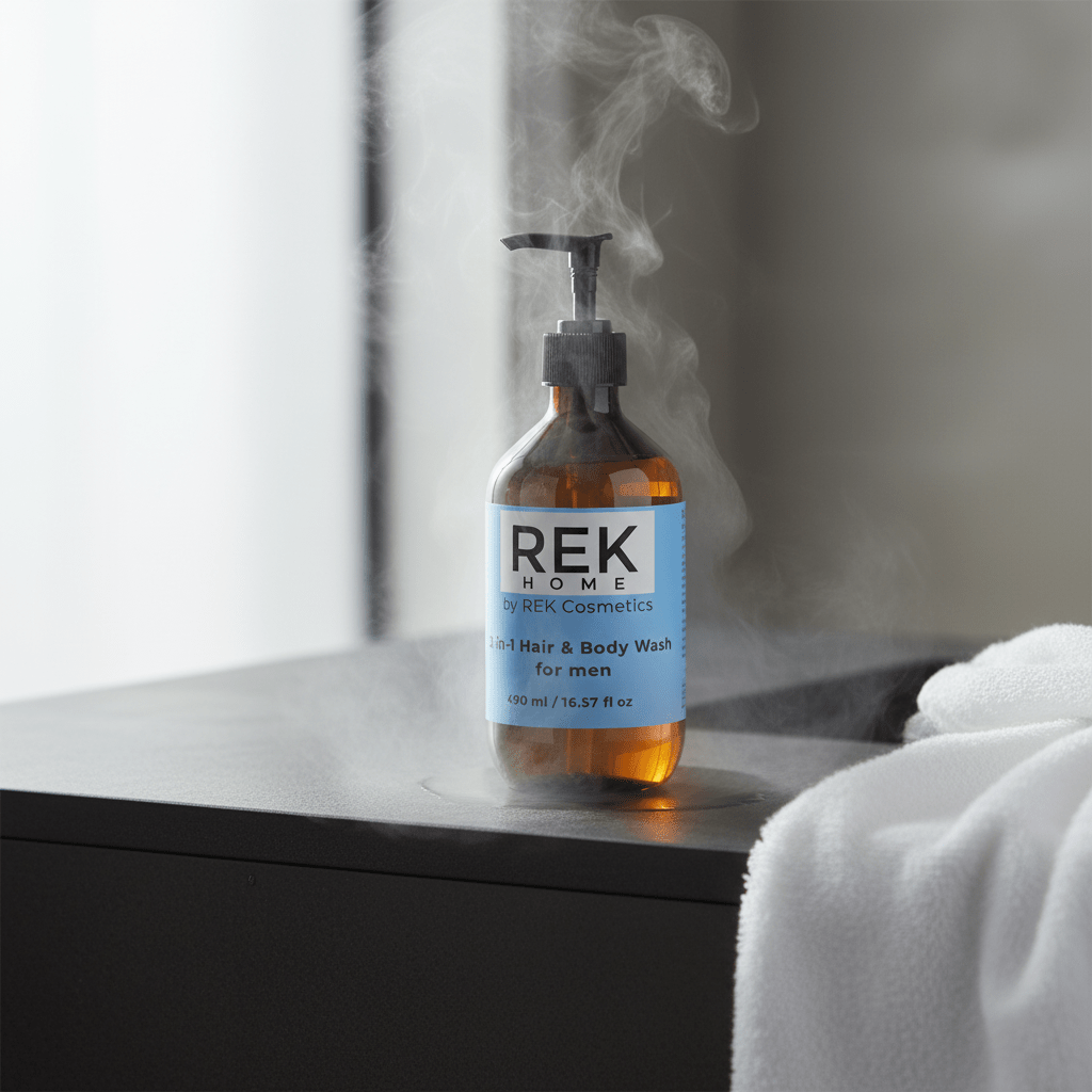 2-in-1 Hair & Body Wash for men by REK Cosmetics