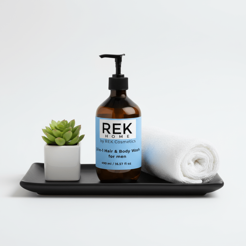 2-in-1 Hair & Body Wash for men by REK Cosmetics