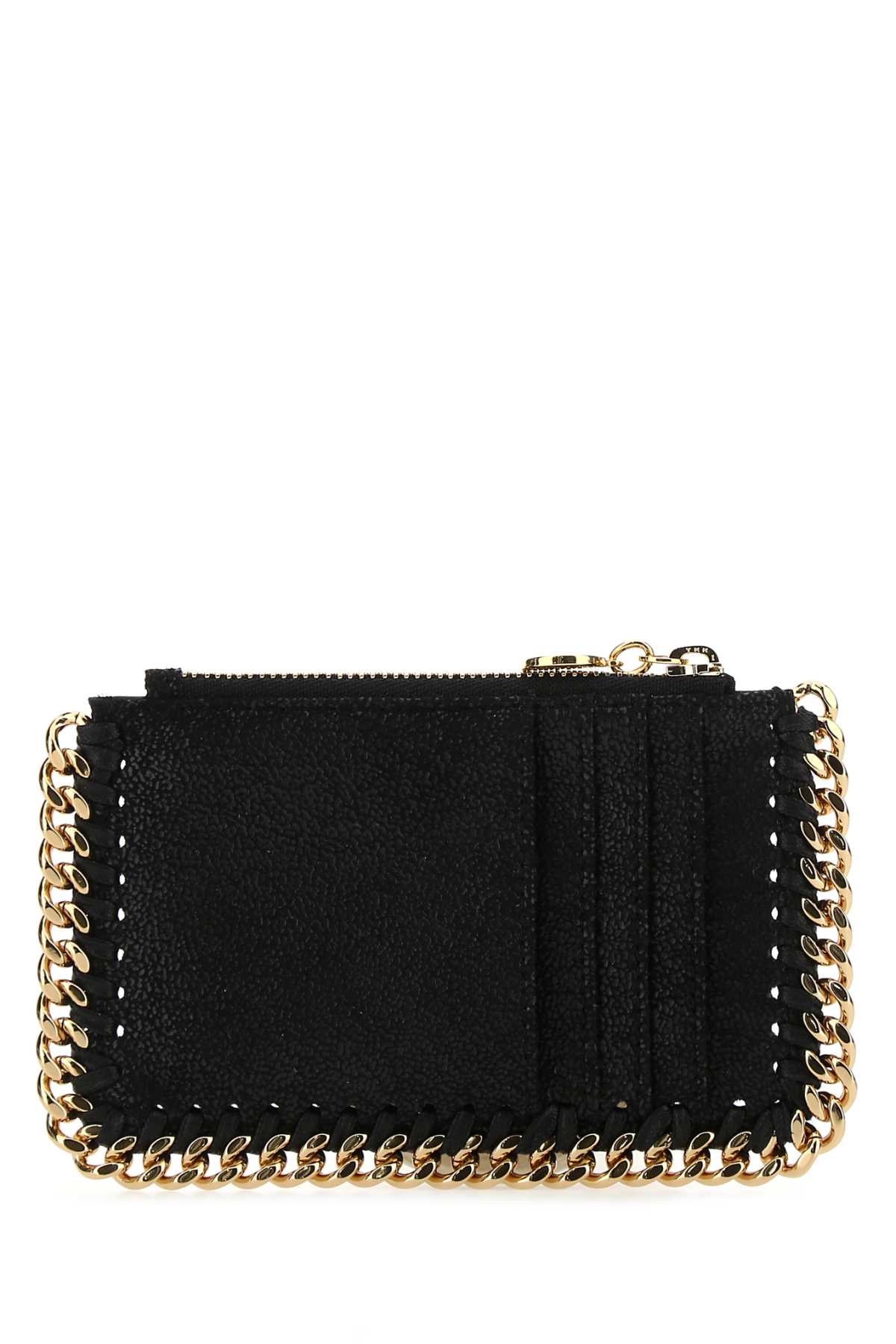 Stella Mccartney Women Black Shaggy Deer Falabella Card Holder by Luosophy