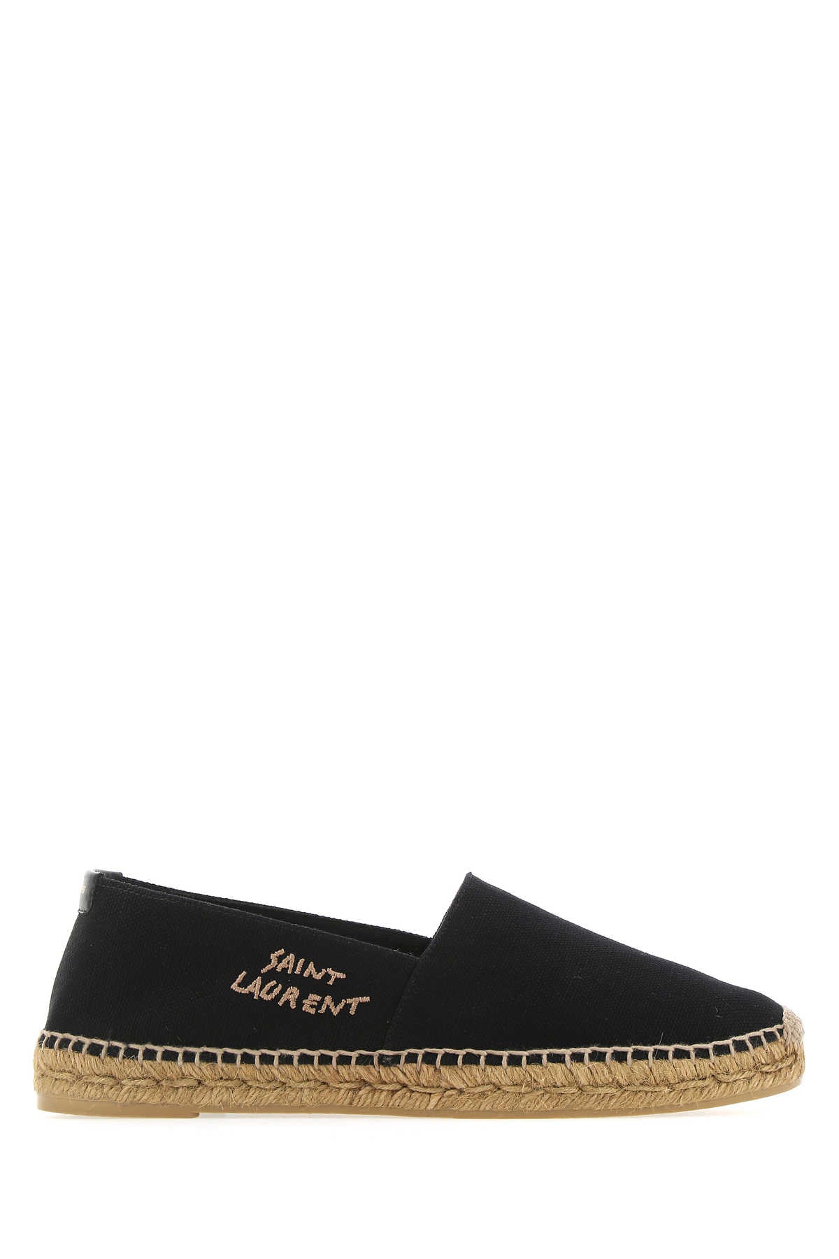 Saint Laurent Men Black Canvas Espadrilles by Luosophy