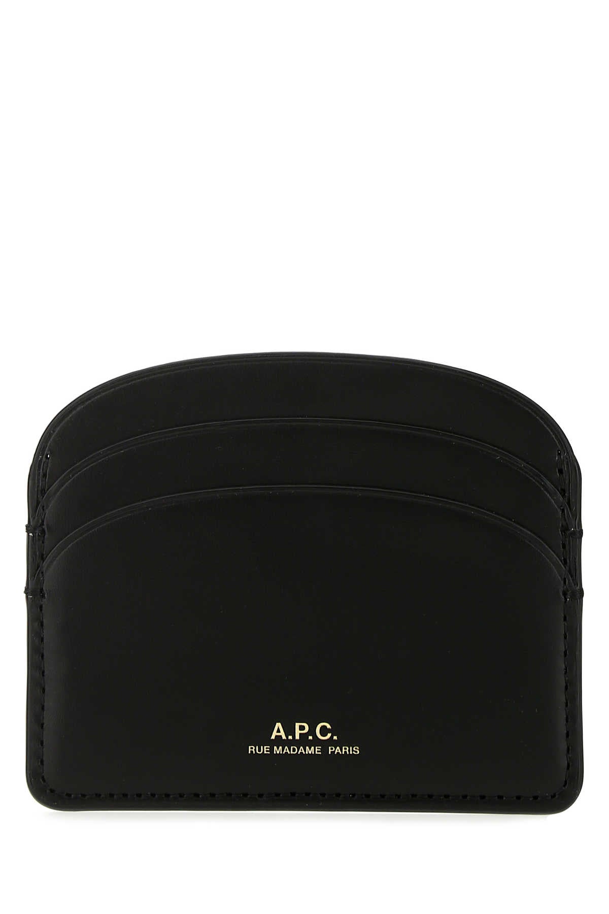 A.P.C. Women Black Leather Card Holder DestGlow