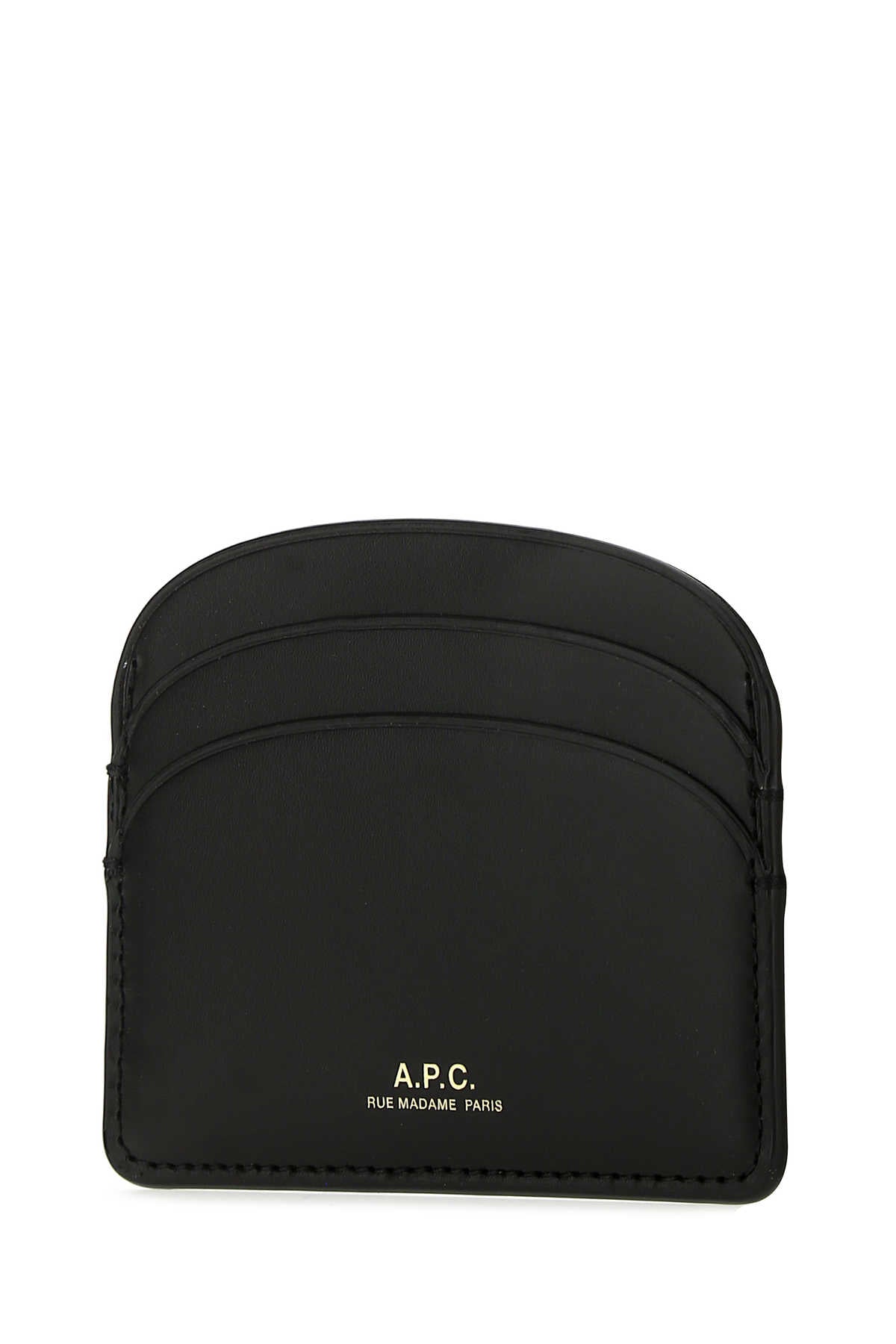A.P.C. Women Black Leather Card Holder DestGlow