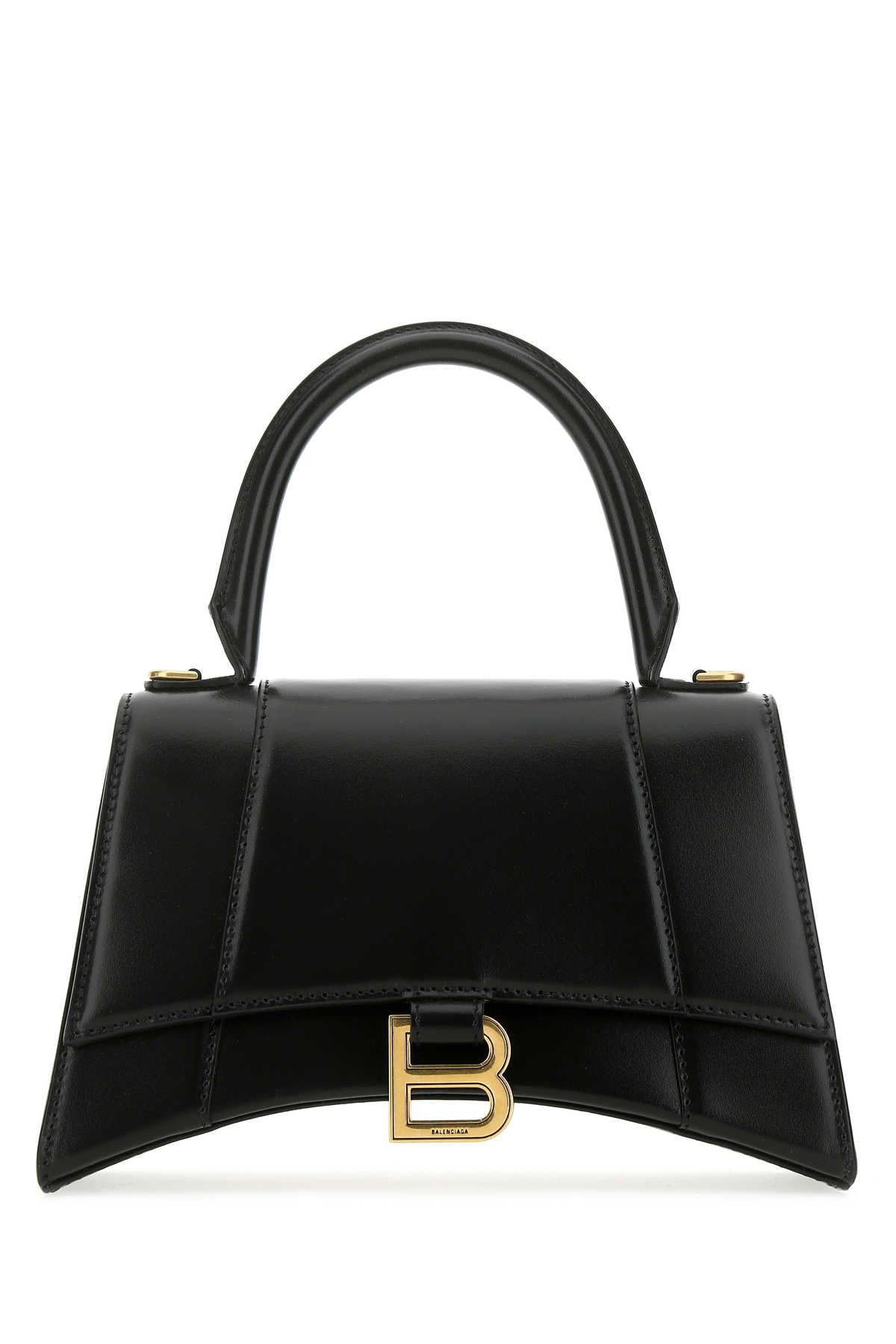 Balenciaga Women Black Leather Small Hourglass Handbag DestGlow