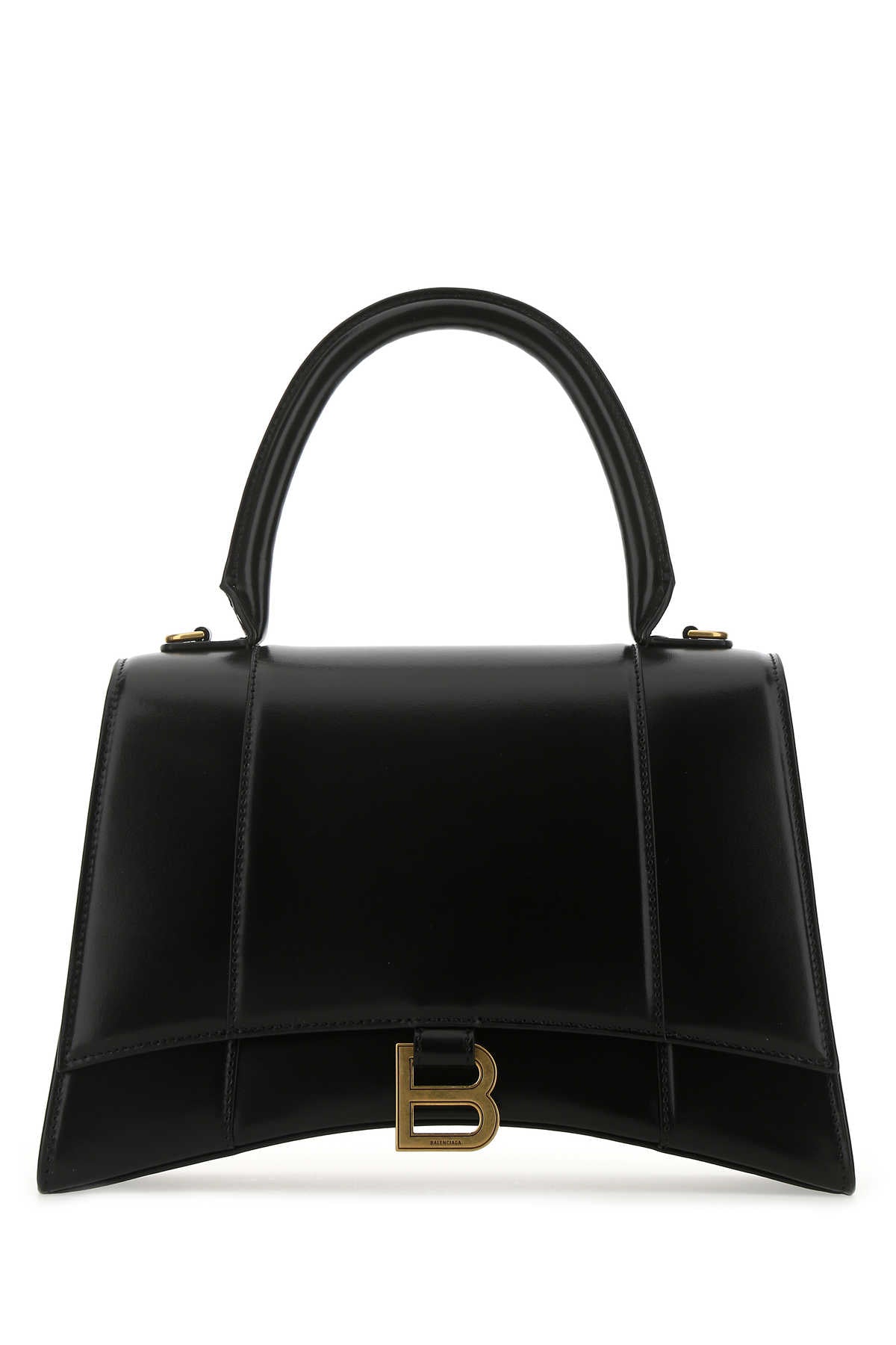 Balenciaga Women Black Leather Medium Hourglass Handbag DestGlow