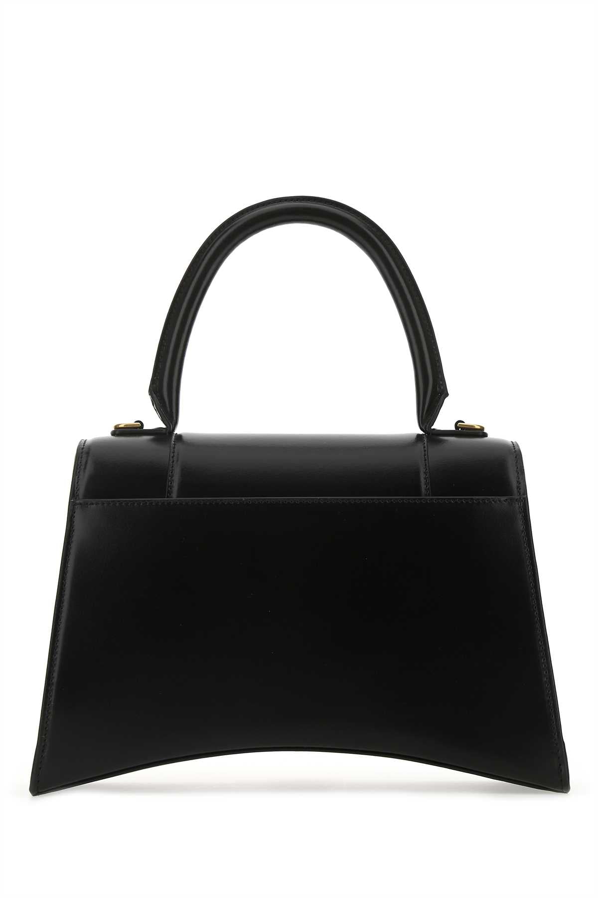 Balenciaga Women Black Leather Medium Hourglass Handbag DestGlow
