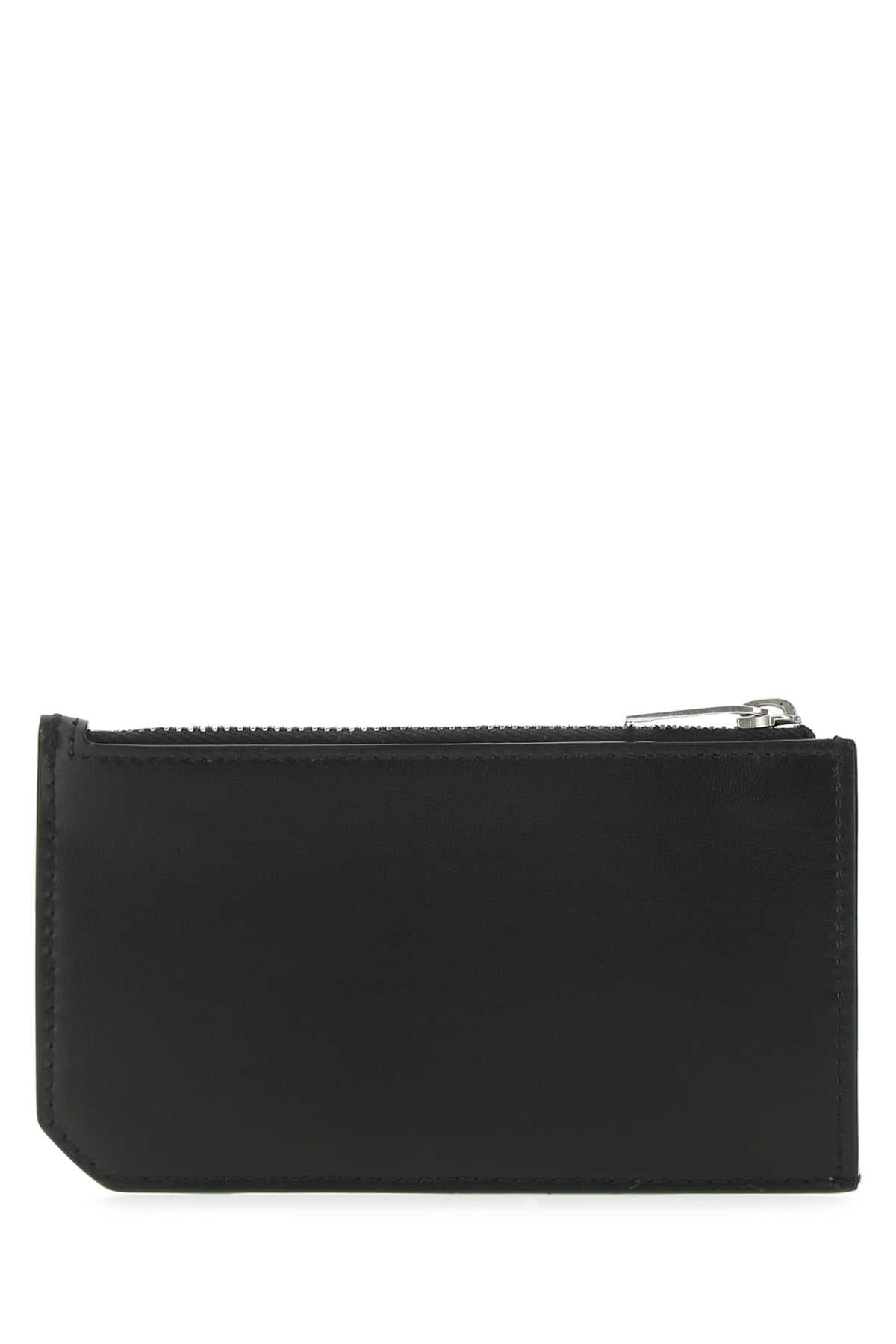 Saint Laurent Men Black Leather Card Holder DestGlow