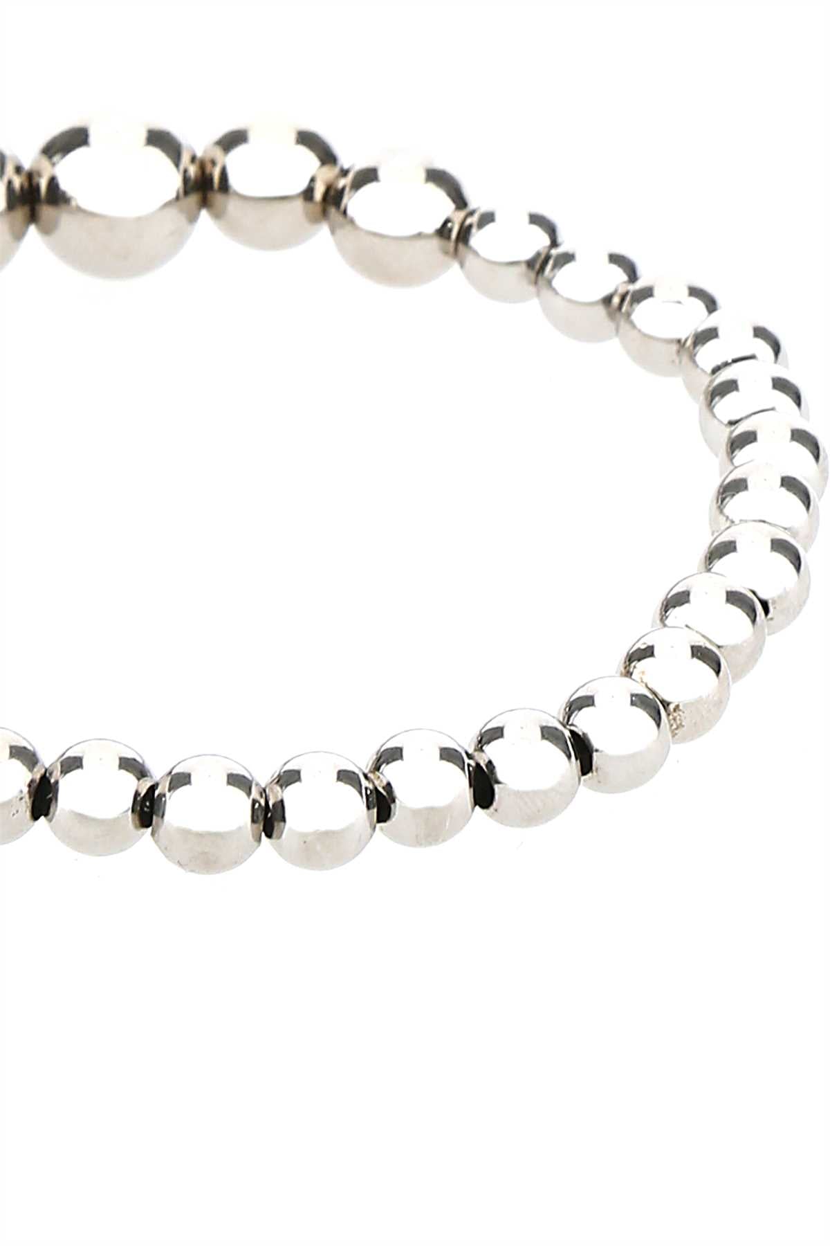 Alexander Mcqueen Men Silver Metal Bracelet by Luosophy