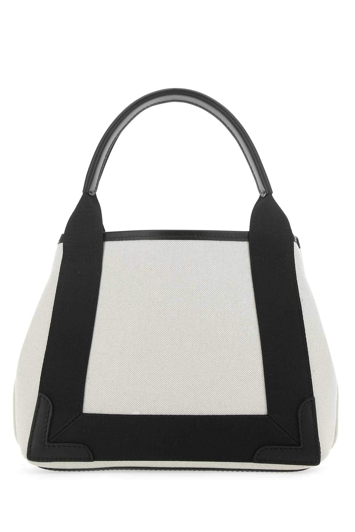 Balenciaga Women Two-Tone Canvas Small Cobas Navy Handbag DestGlow