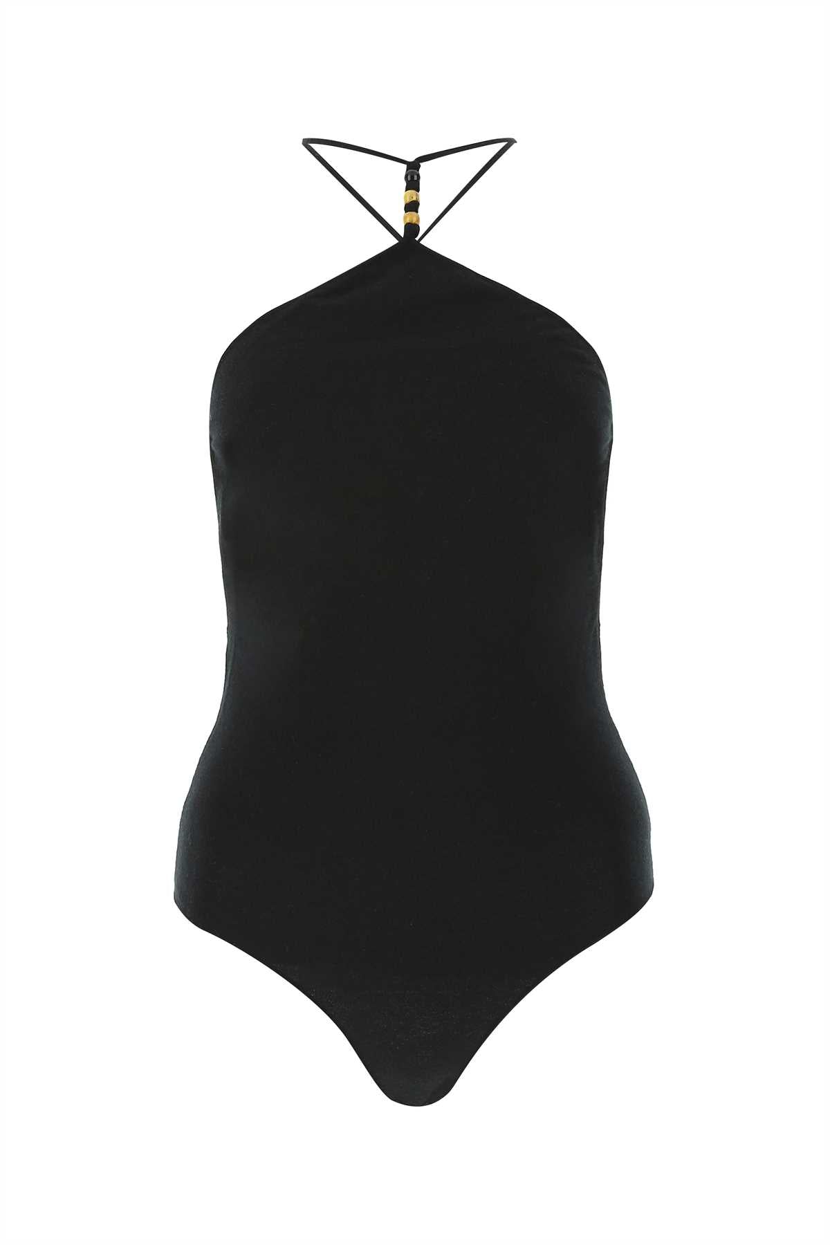 Bottega Veneta Women Black Stretch Cashmere Blend Bodysuit DestGlow