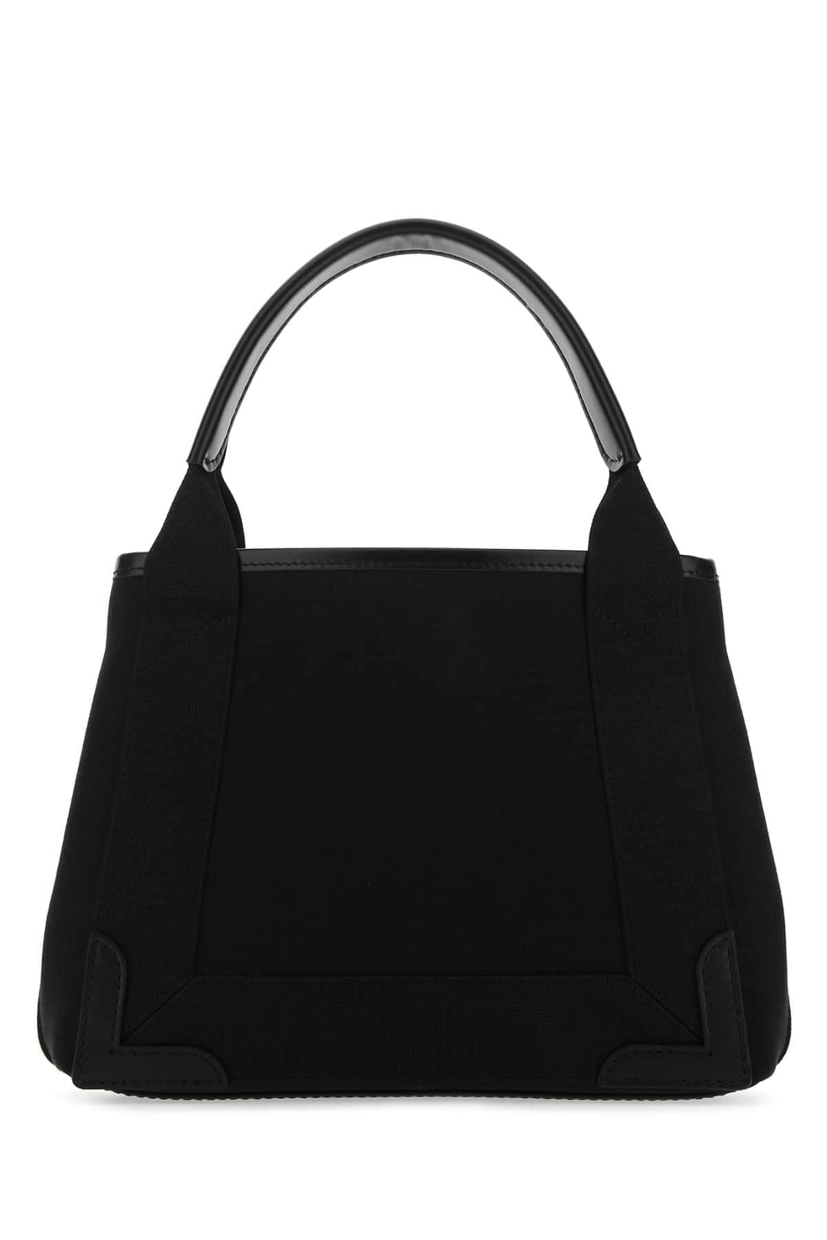 Balenciaga Women Black Canvas Cabas Navy Xs Handbag DestGlow