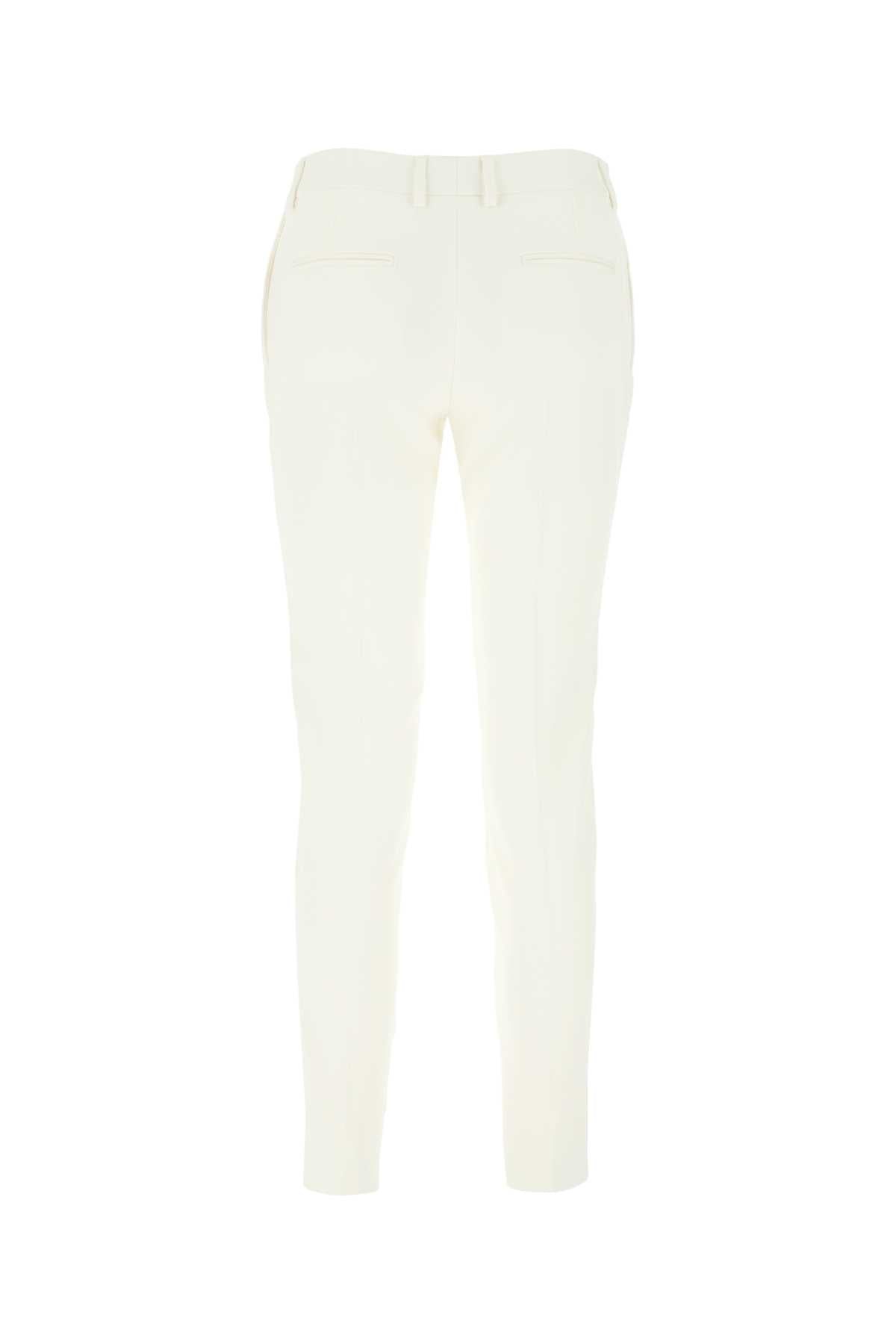Saint Laurent Women Ivory Wool Pant by Luosophy
