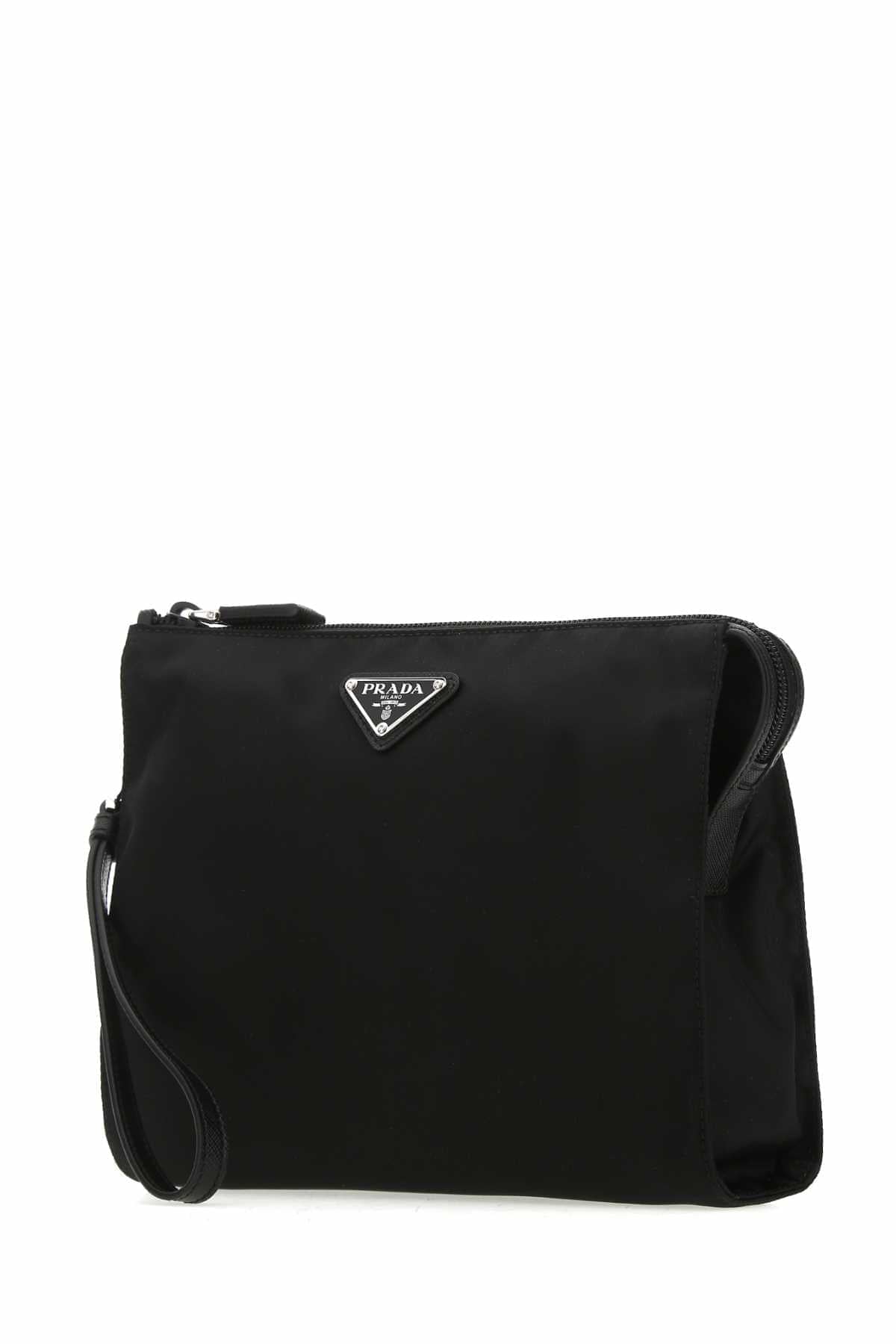 Prada Men Black Re-Nylon Clutch DestGlow