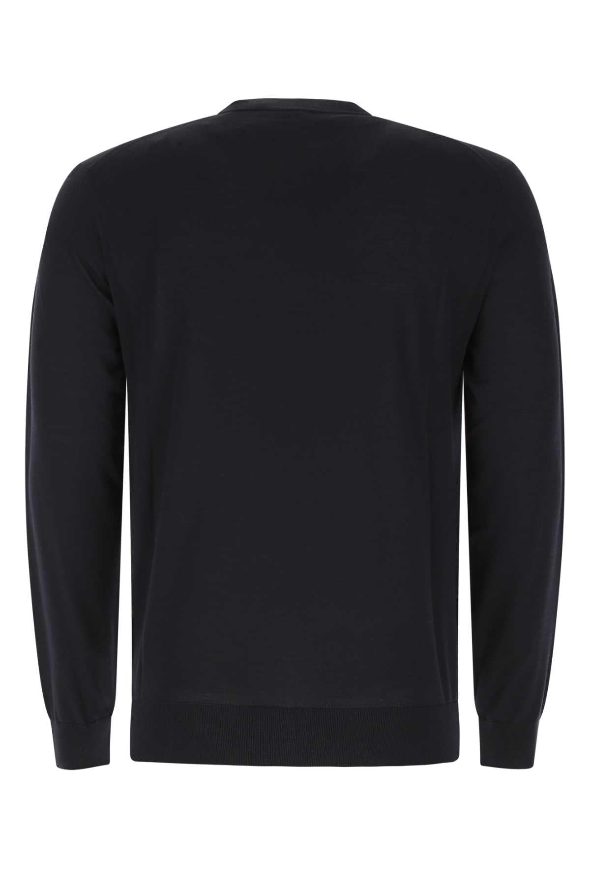 Prada Men Midnight Blue Wool Sweater DestGlow