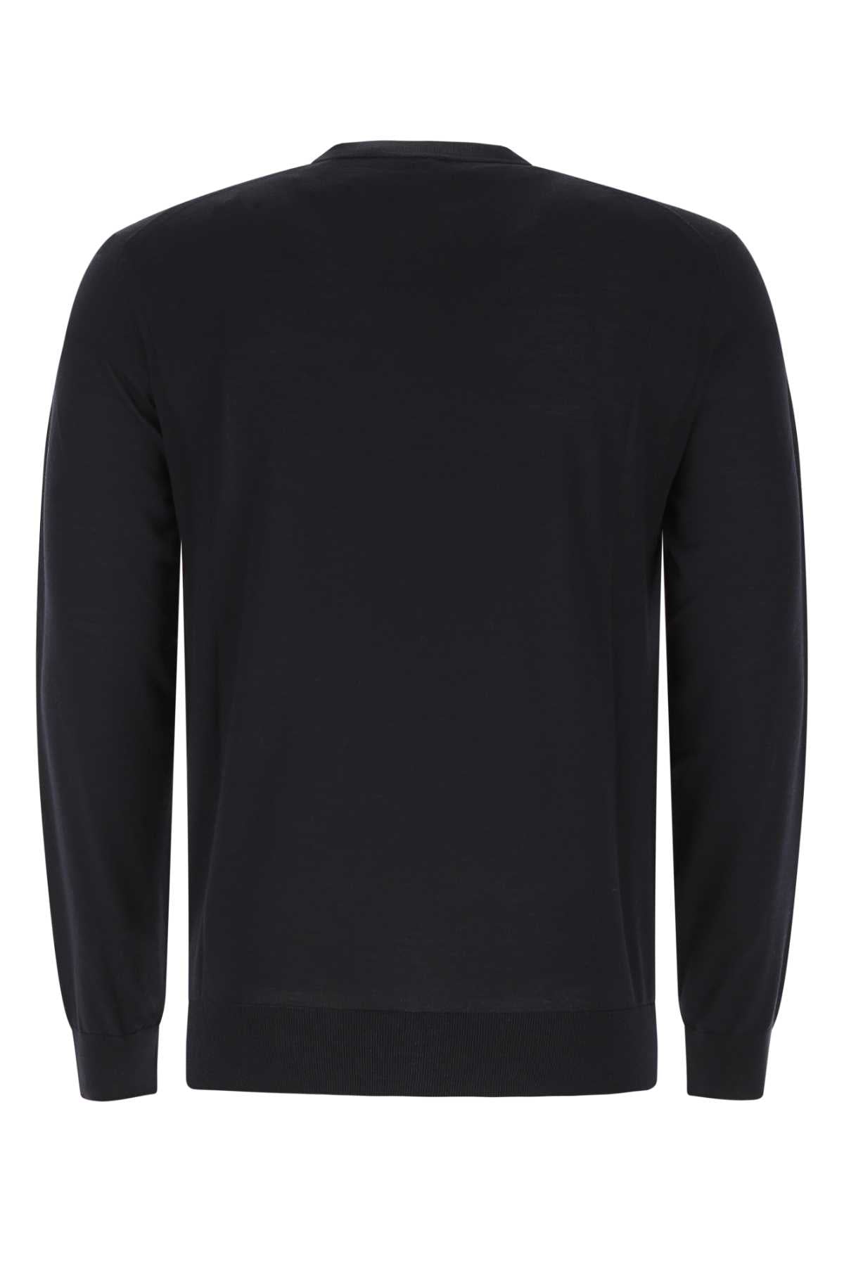 Prada Men Midnight Blue Wool Sweater by Luosophy