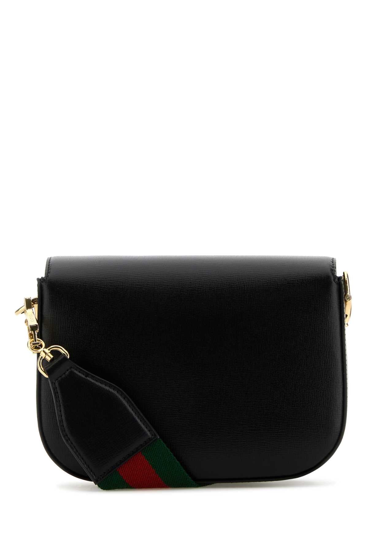 Gucci Women Black Leather Mini Horsebit 1955 Crossbody Bag DestGlow