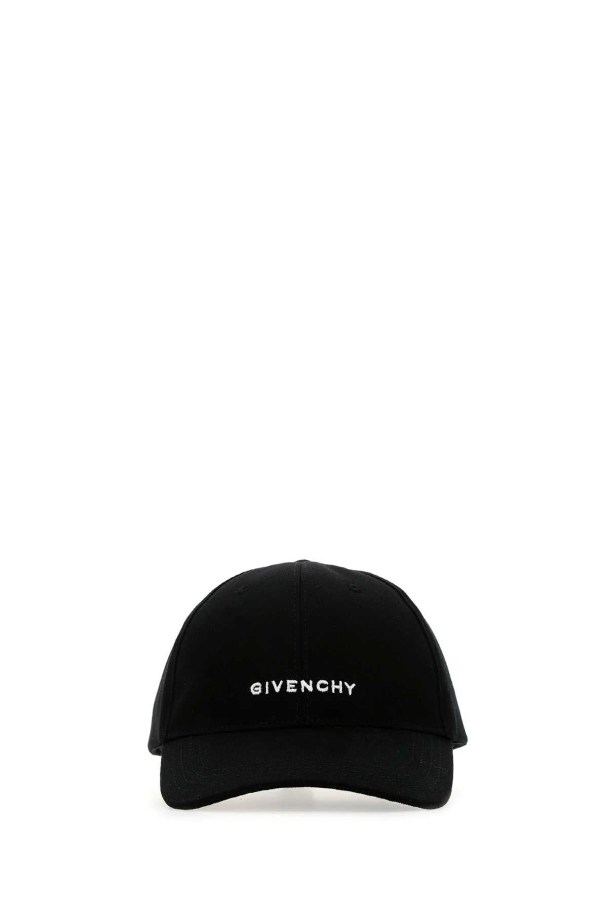 Givenchy Men Black Cotton Baseball Cap DestGlow