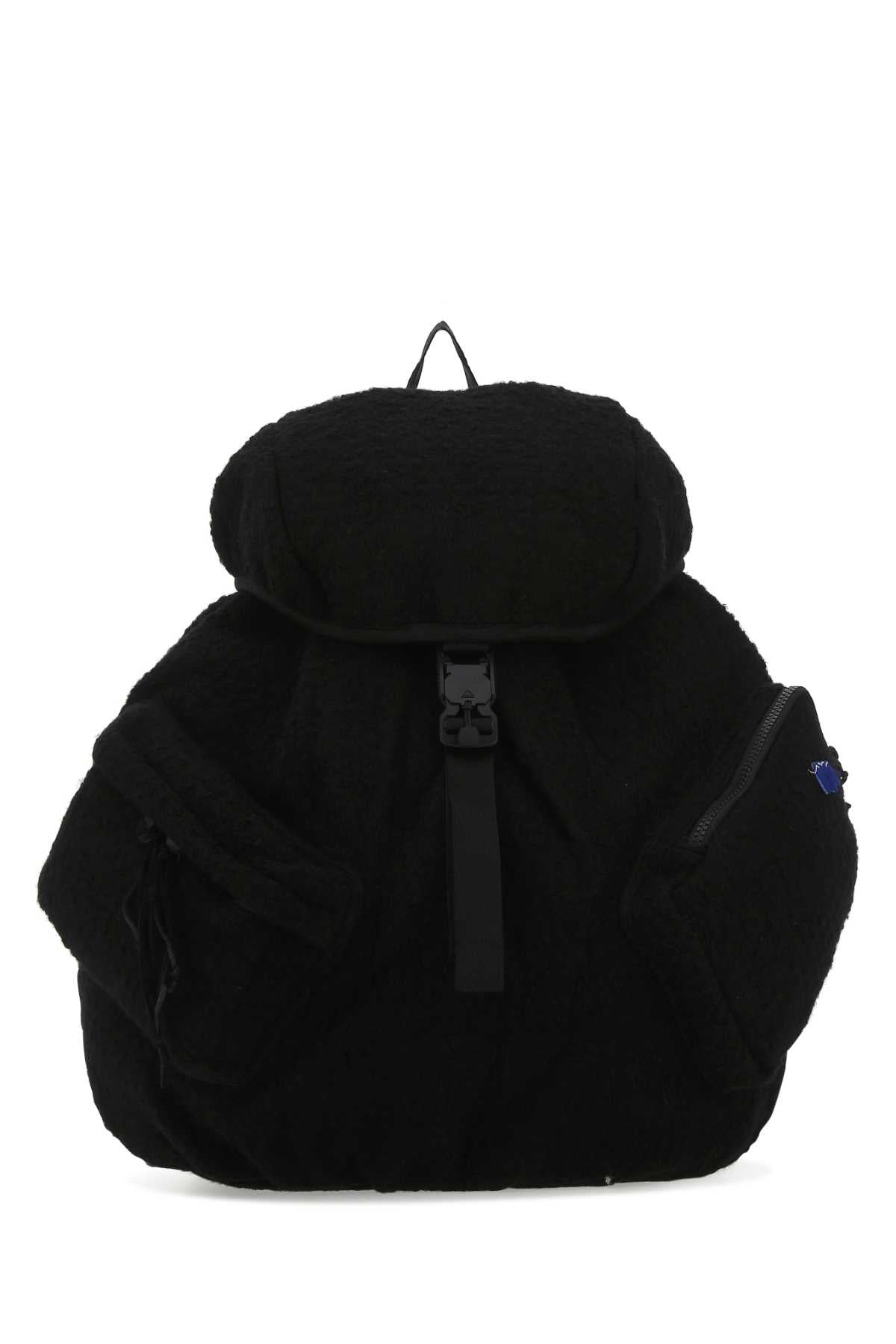 Ader Error Men Black Boucle Backpack by Luosophy