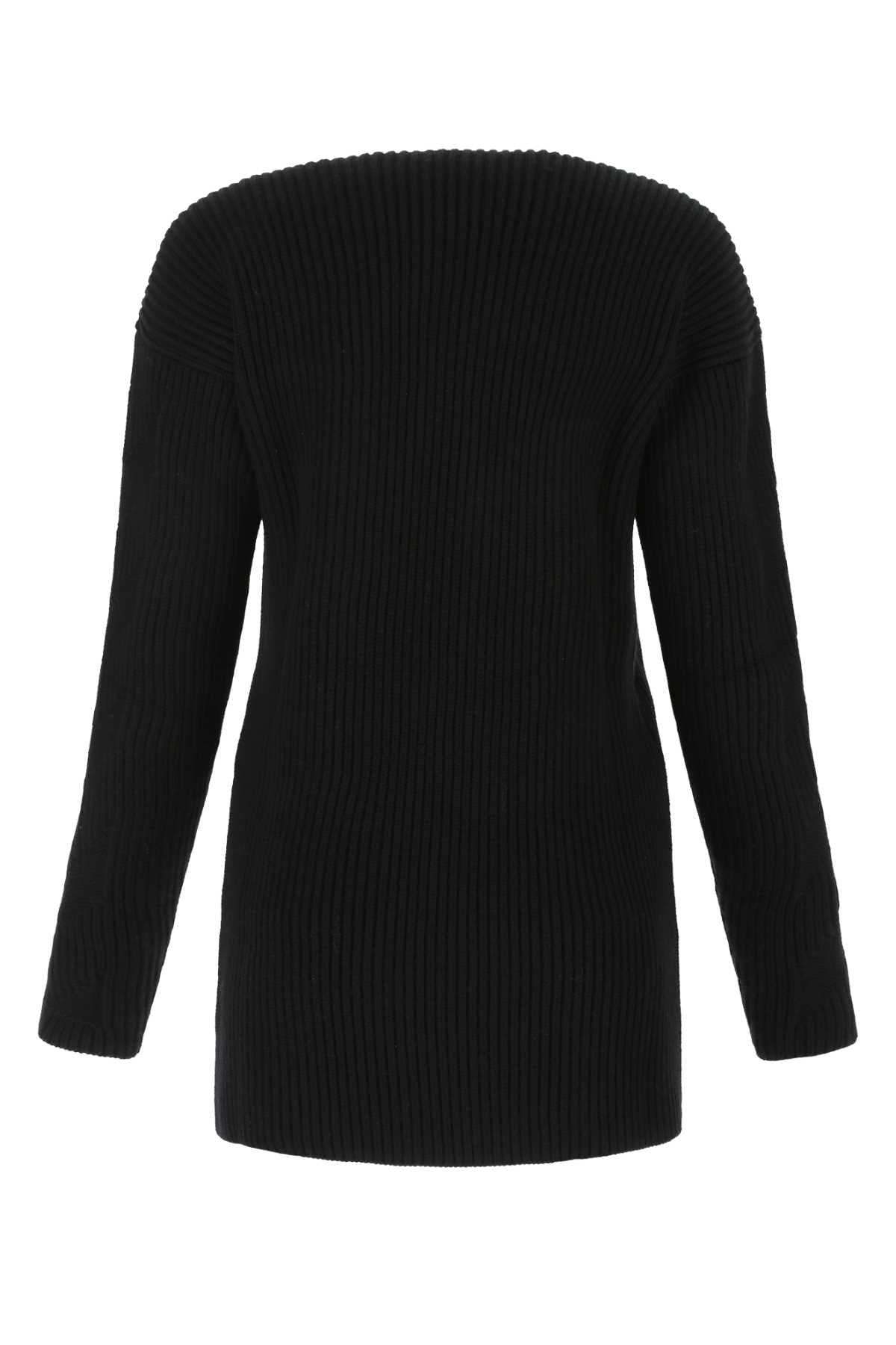 Off White Women Black Wool Sweater DestGlow