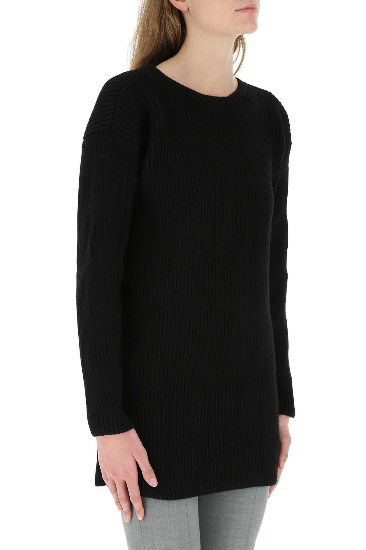 Off White Women Black Wool Sweater DestGlow