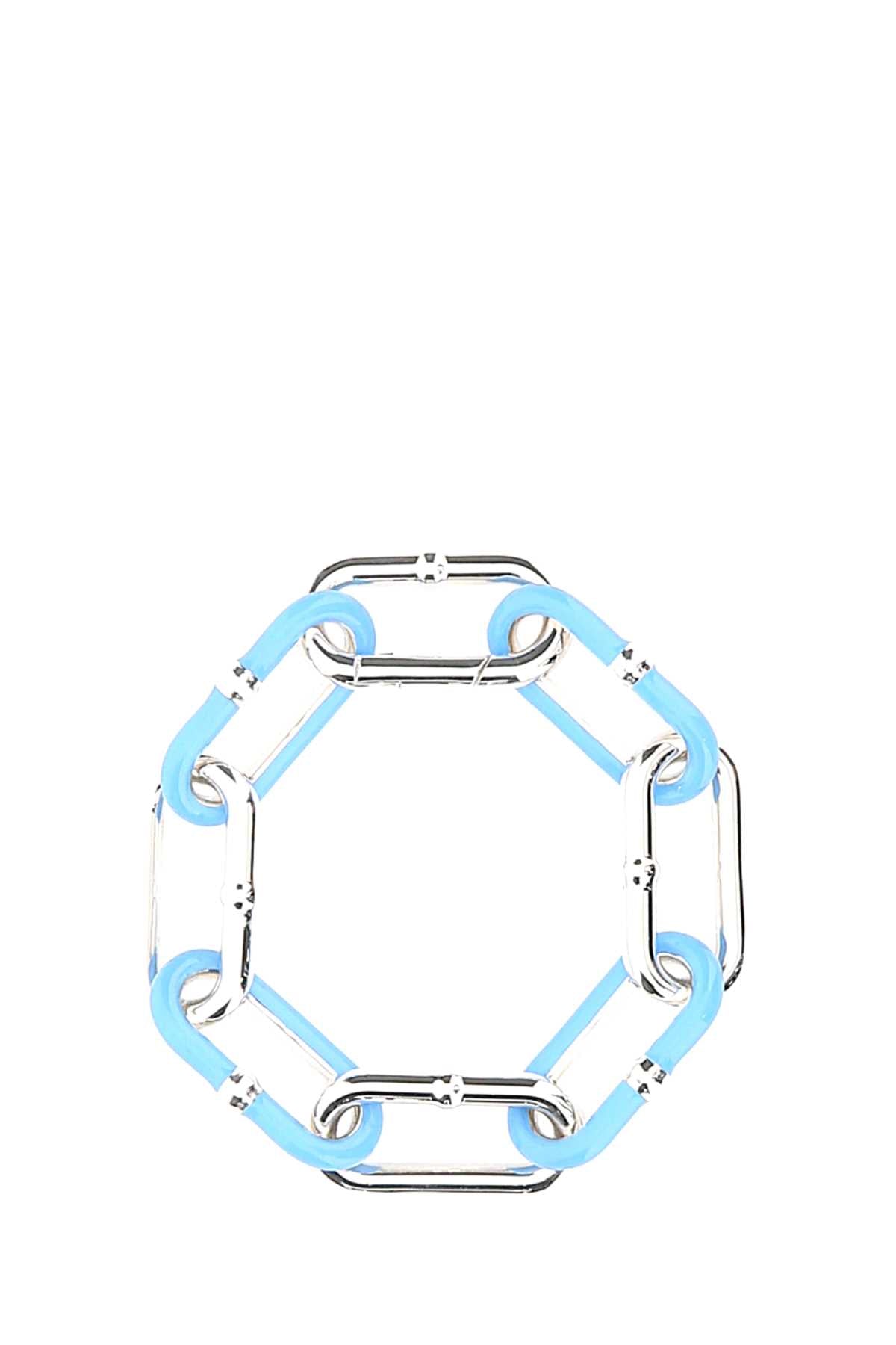 Bottega Veneta Women Two-Tone Silver Chain Bracelet by Luosophy