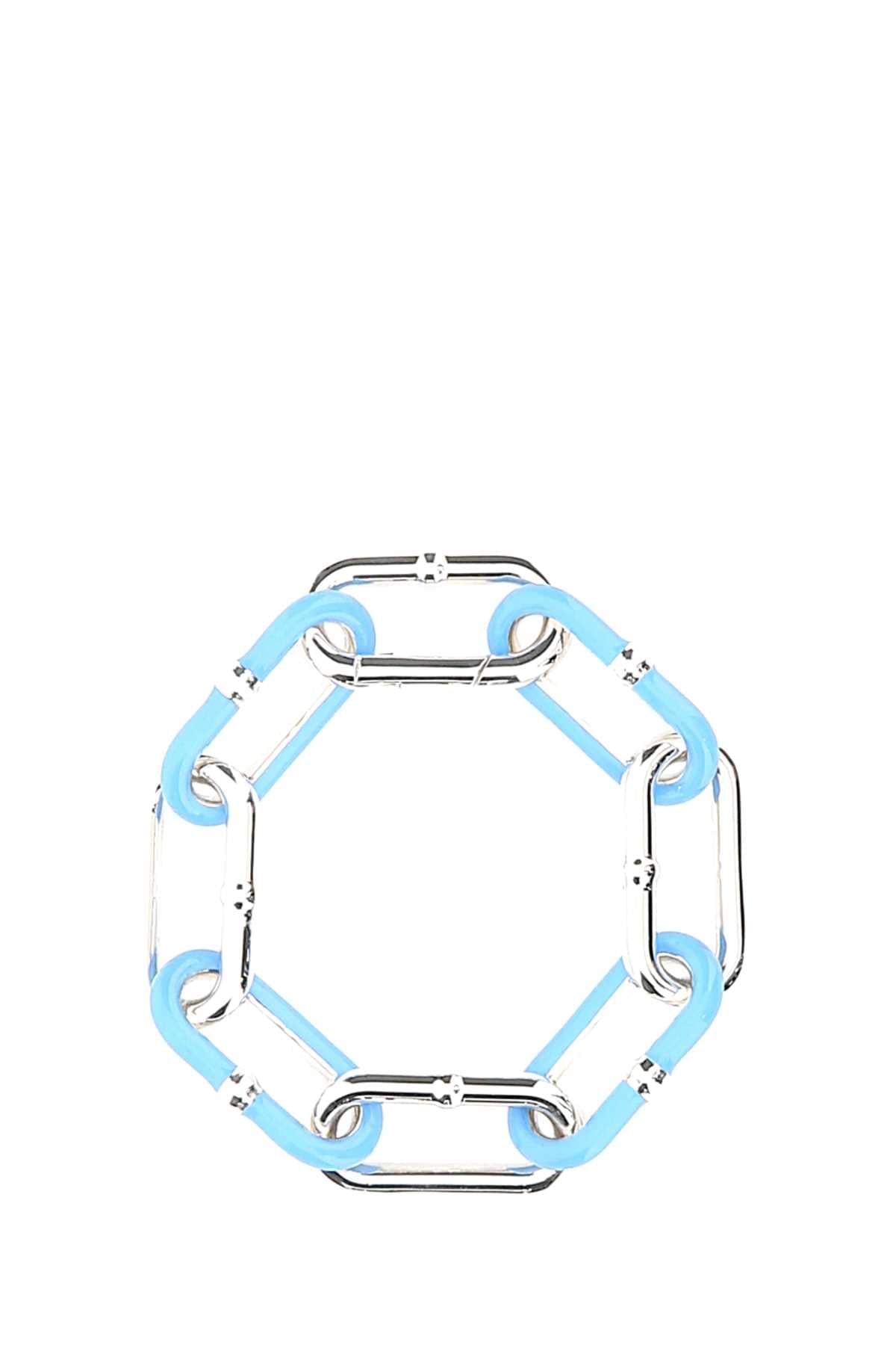 Bottega Veneta Women Two-Tone Silver Chain Bracelet DestGlow