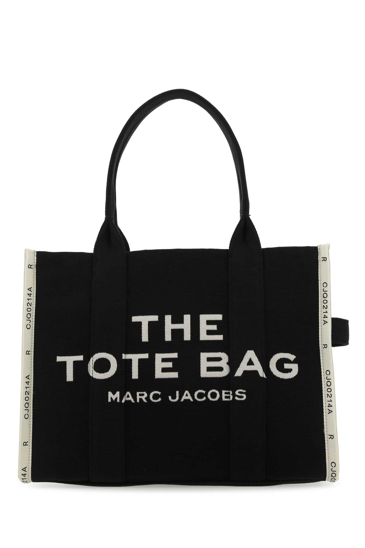 Marc Jacobs Women Black Canvas The Tote Shopping Bag DestGlow