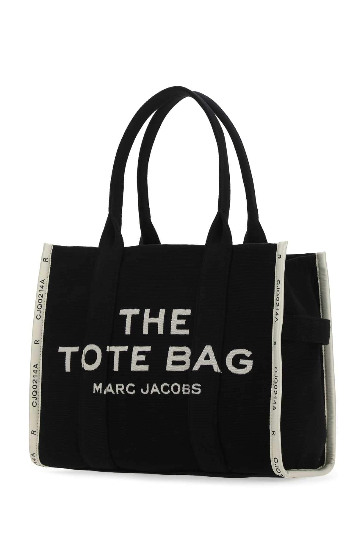 Marc Jacobs Women Black Canvas The Tote Shopping Bag DestGlow