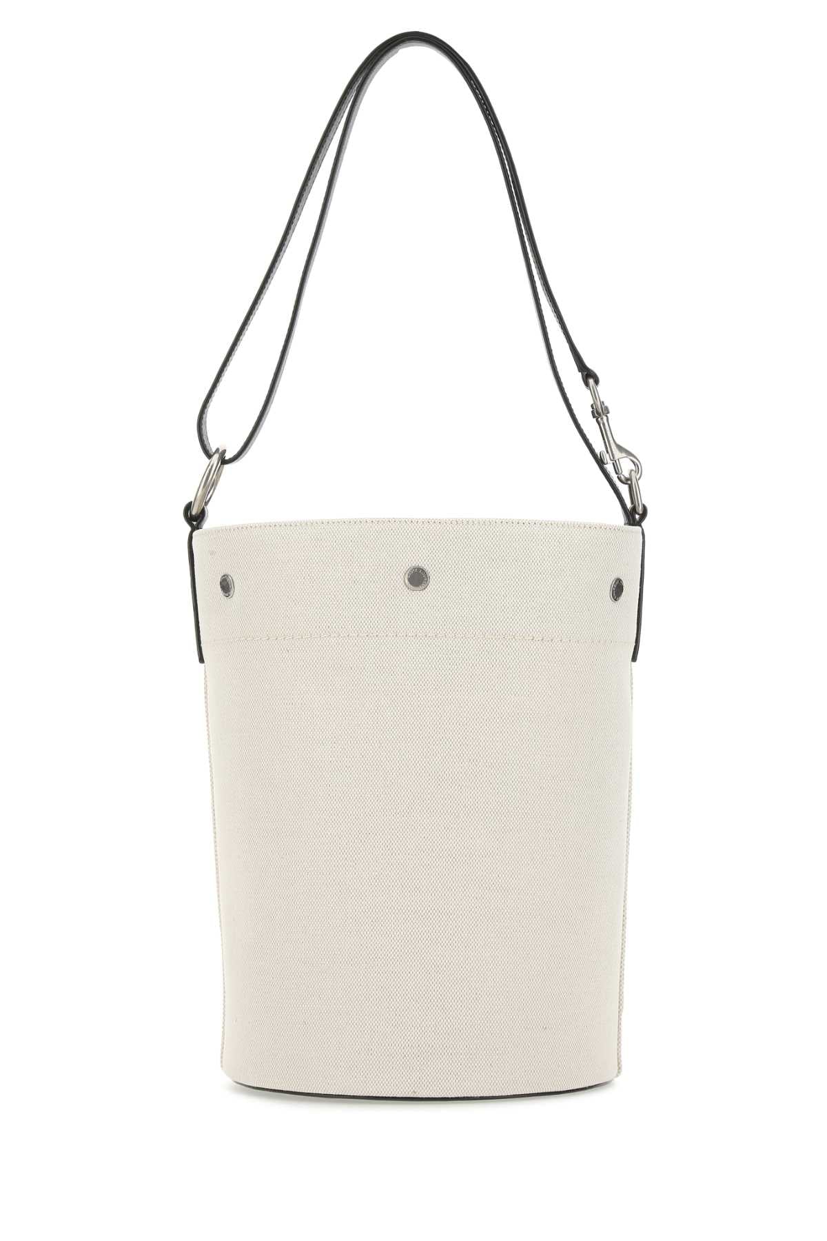 Saint Laurent Men Ivory Canvas Rive Gauche Bucket Bag by Luosophy
