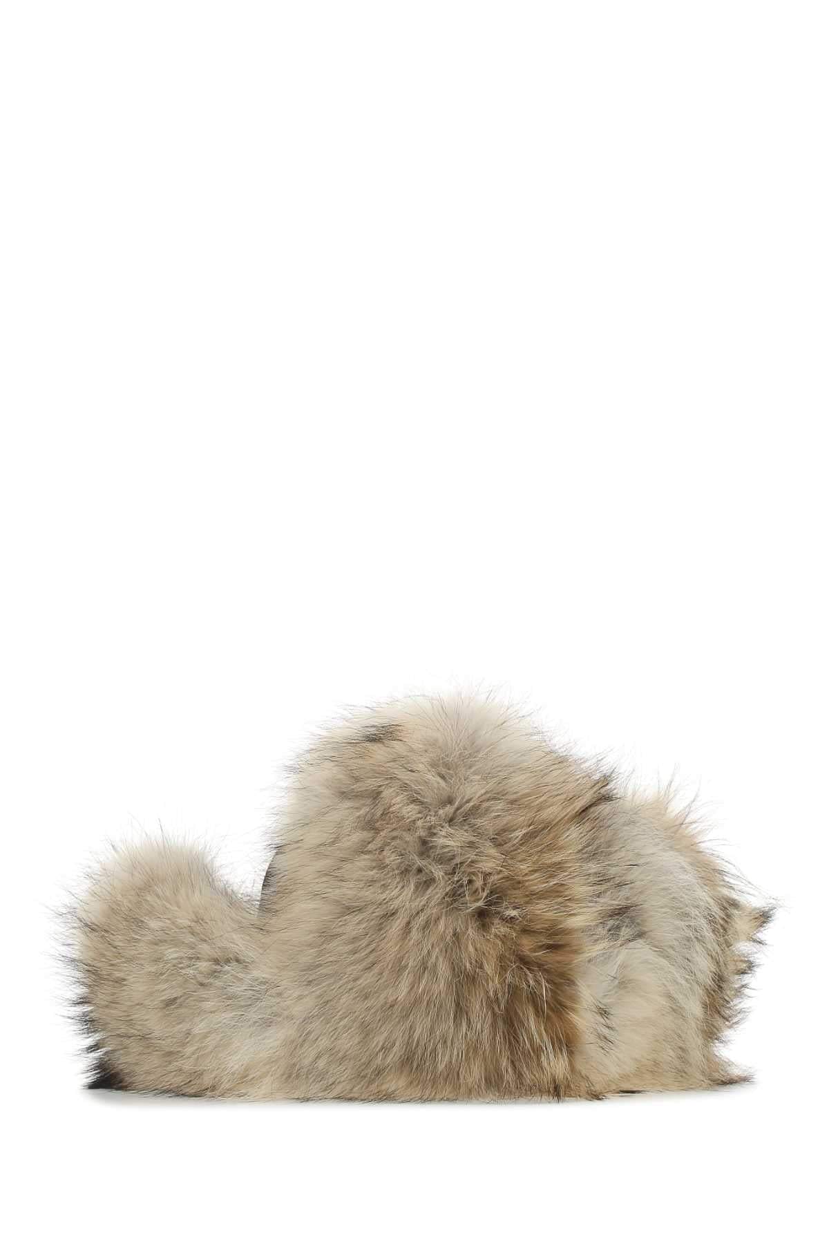 Prada Women Nylon And Fur Hat DestGlow