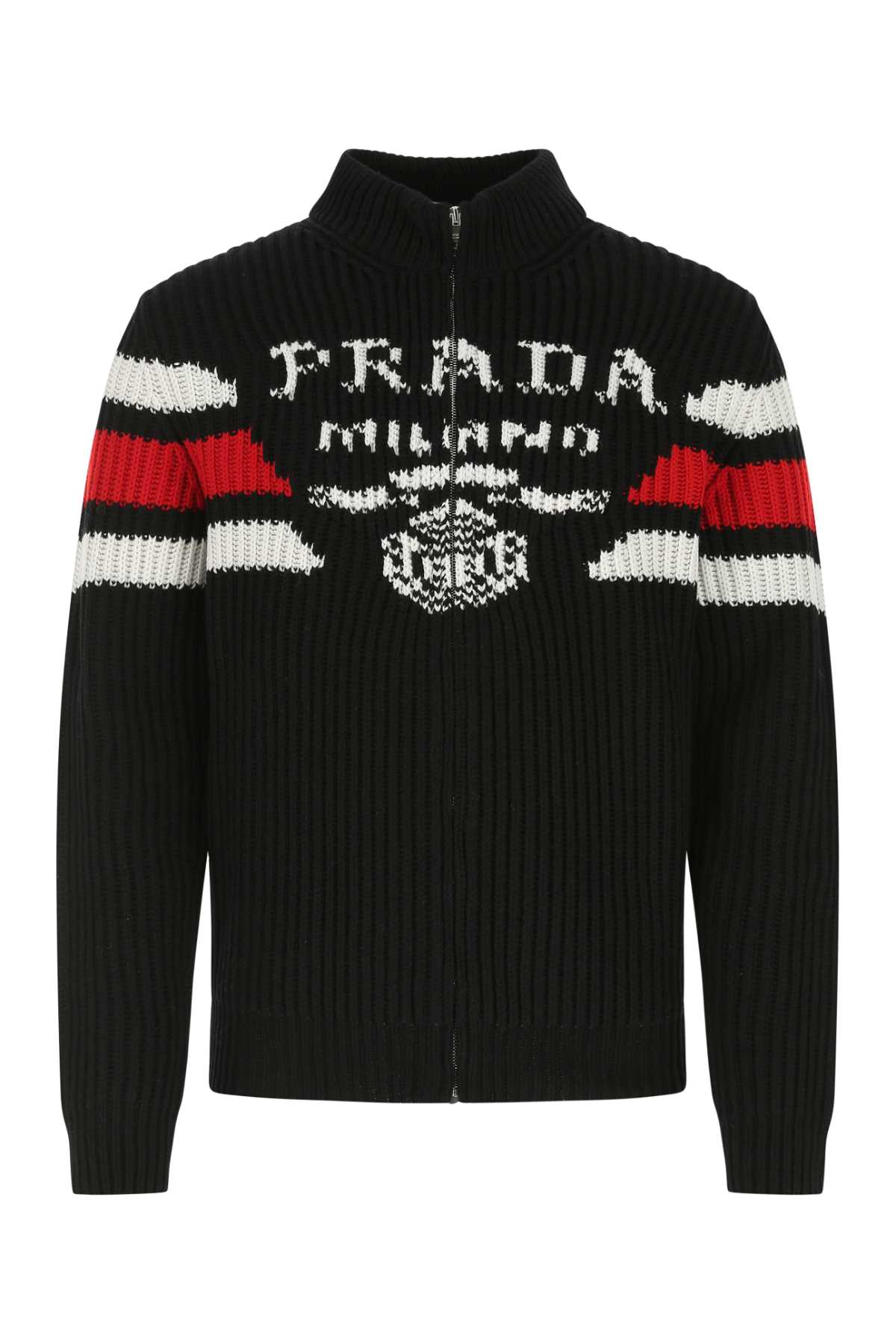 Prada Men Black Cashmere Cardigan by Luosophy