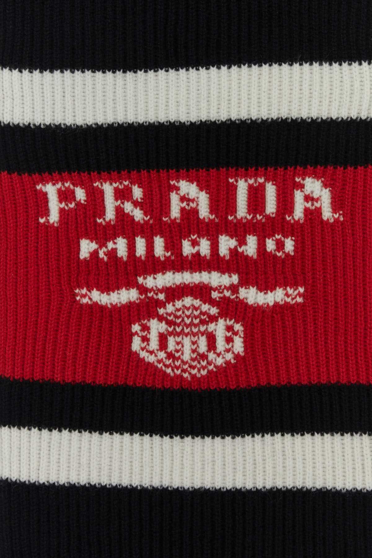 Prada Men Black Cashmere Scarf DestGlow