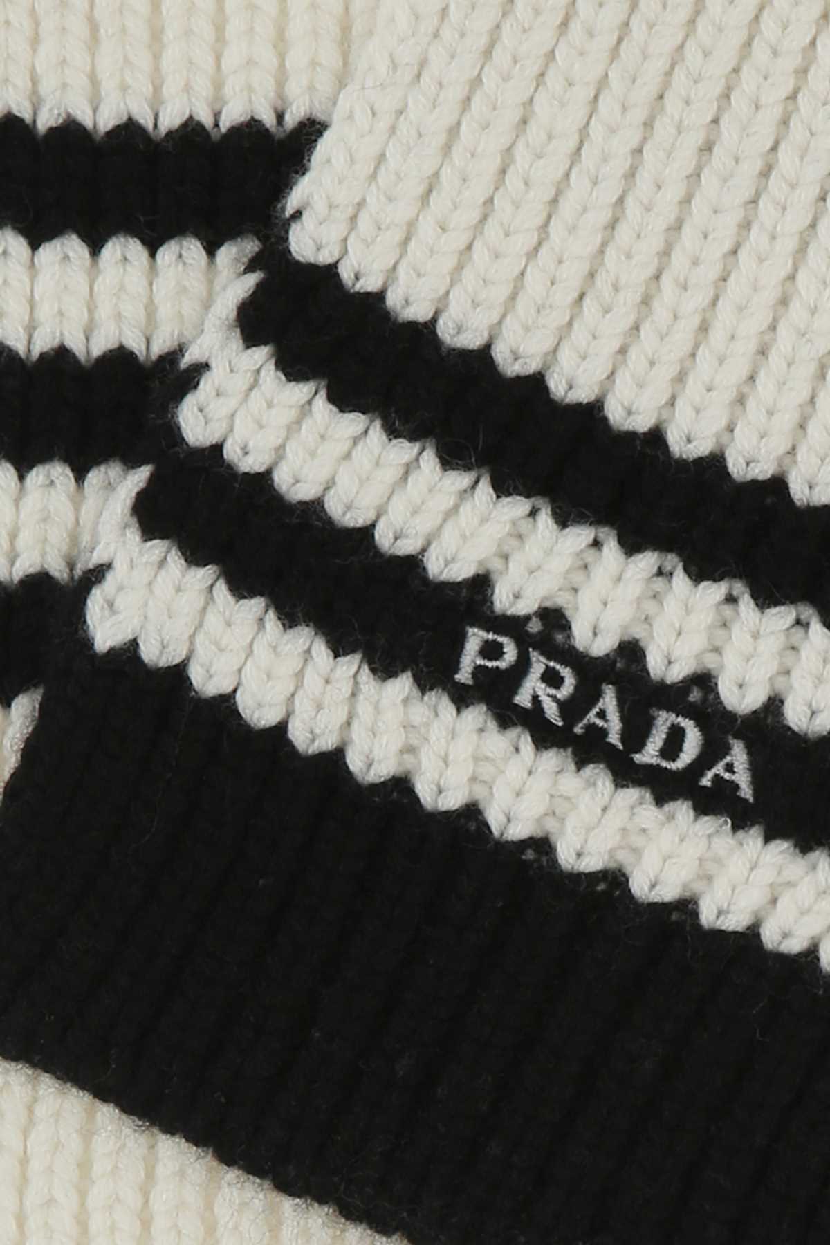 Prada Women Embroidered Cashmere Scarf DestGlow
