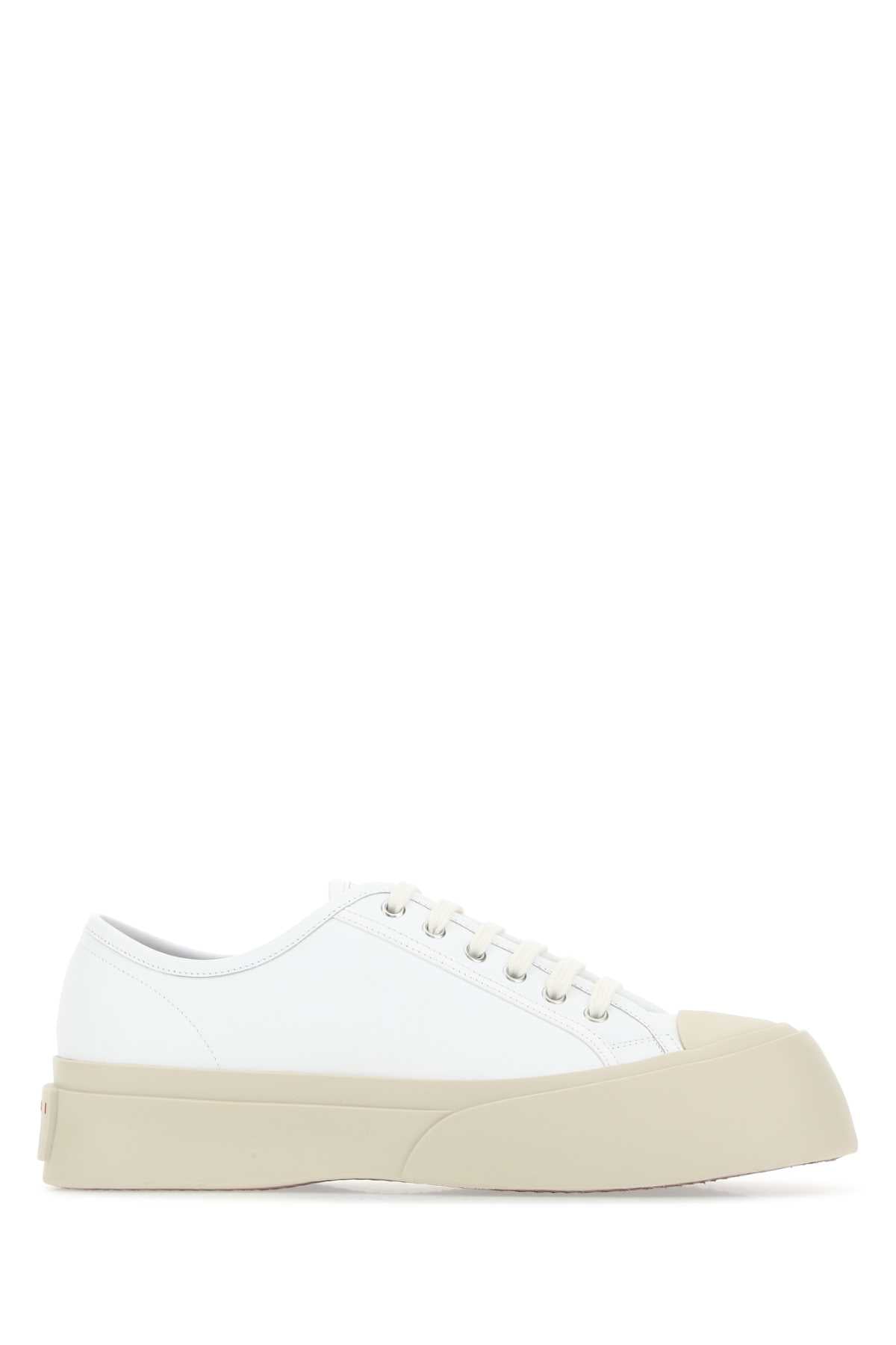 Marni Men White Leather Pablo Sneakers by Luosophy