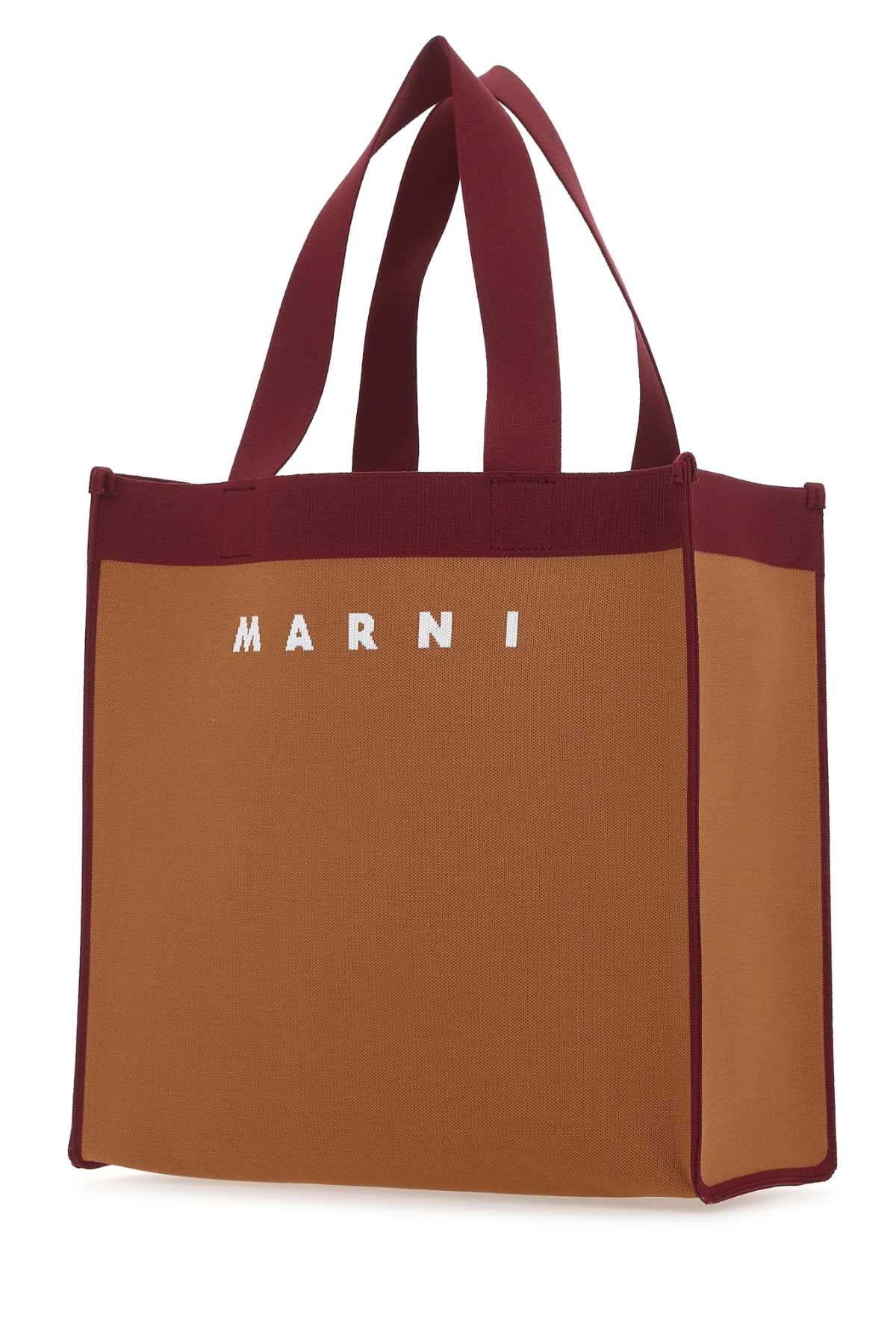 Marni Women Two-Tone Fabric Medium Shopping Bag by Luosophy