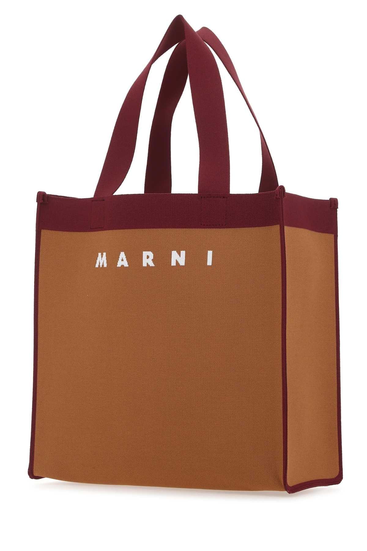 Marni Women Two-Tone Fabric Medium Shopping Bag DestGlow