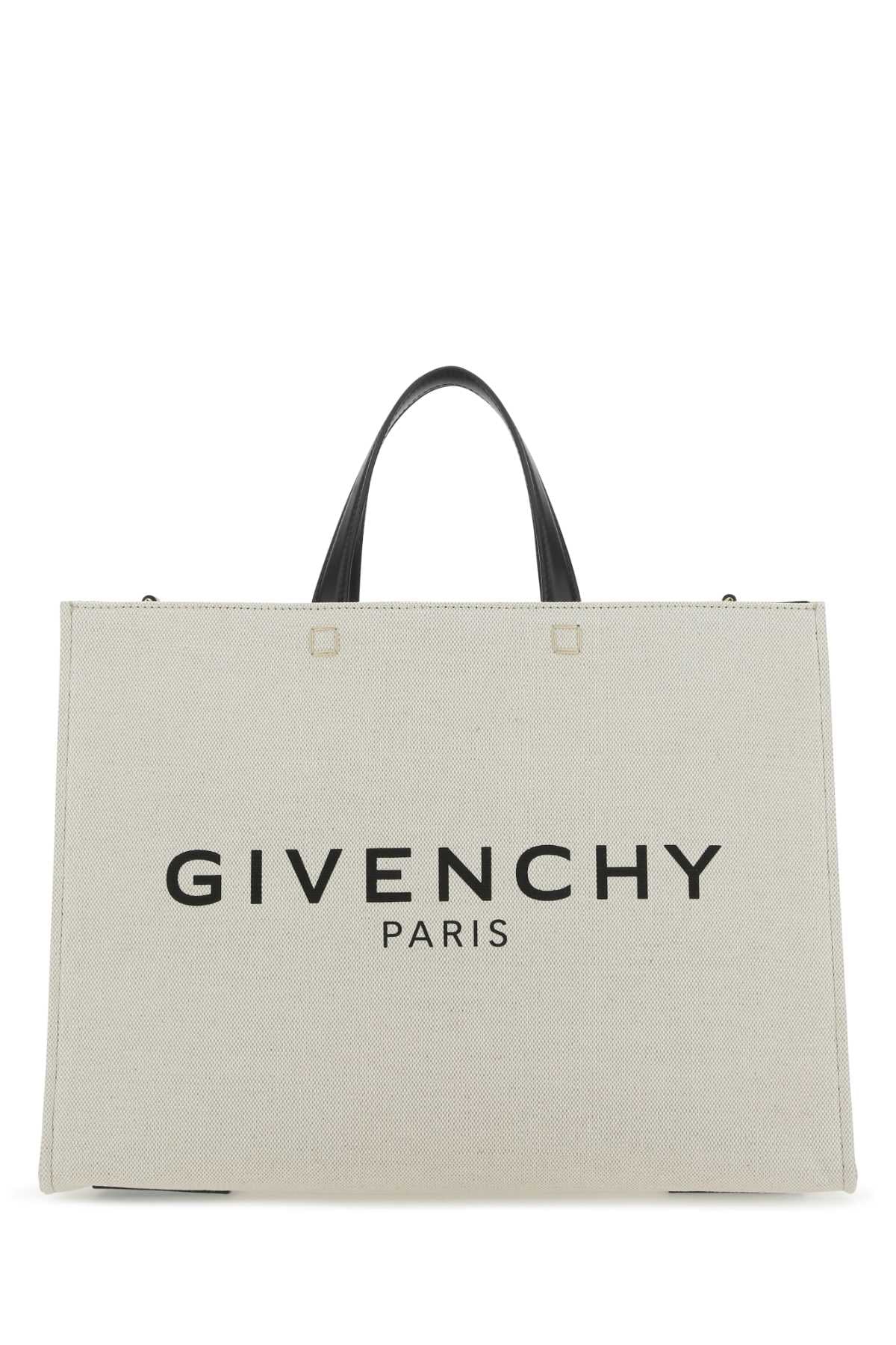 Givenchy Women Ivory Canvas Medium G Shopping Bag DestGlow